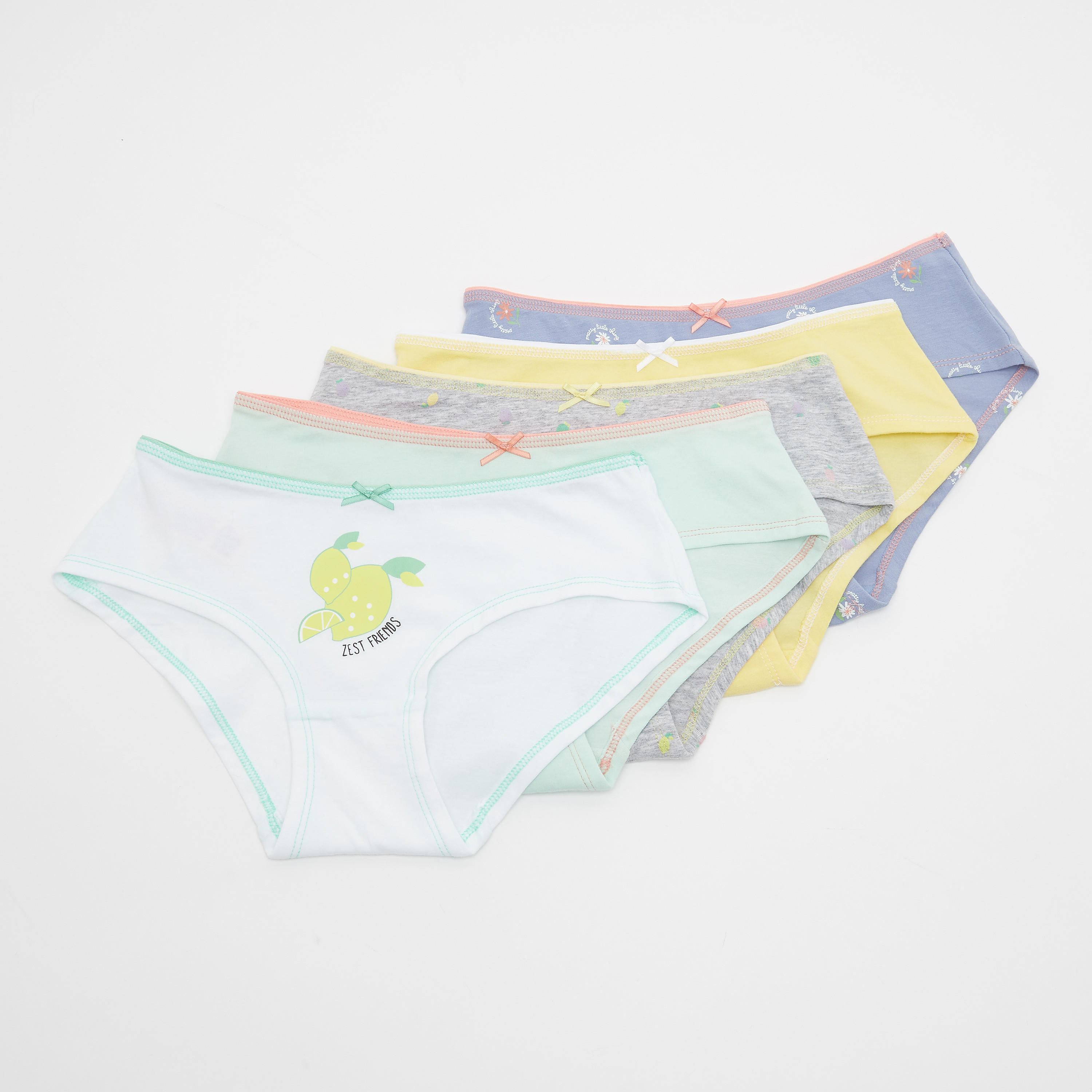 Set of 5 - Assorted Boyshorts with Elasticised Waistband-women-clothing-lingerie-panties-image-1