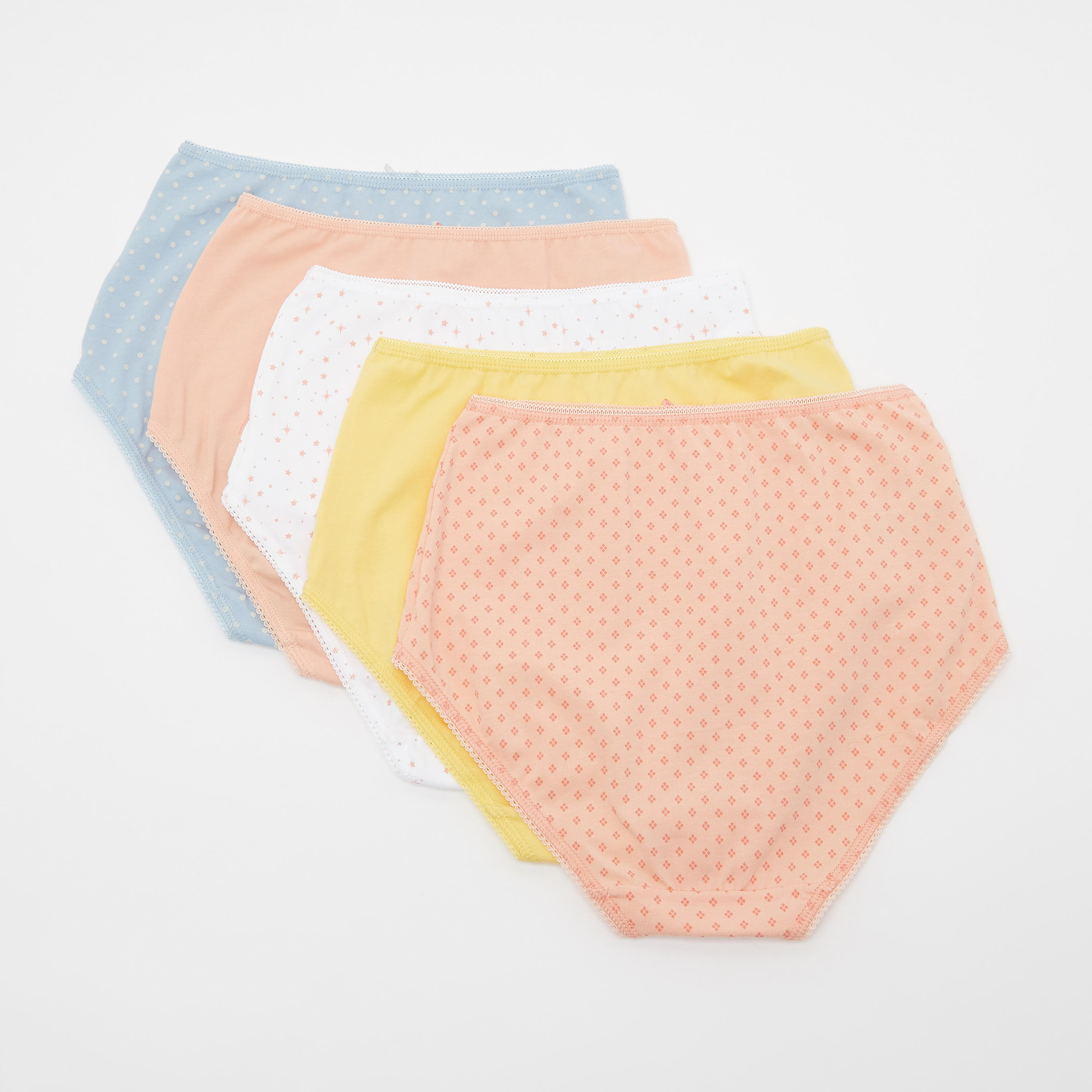 Set of 5 - Assorted Classic Briefs with Elasticised Waistband-women-clothing-lingerie-panties-image-2