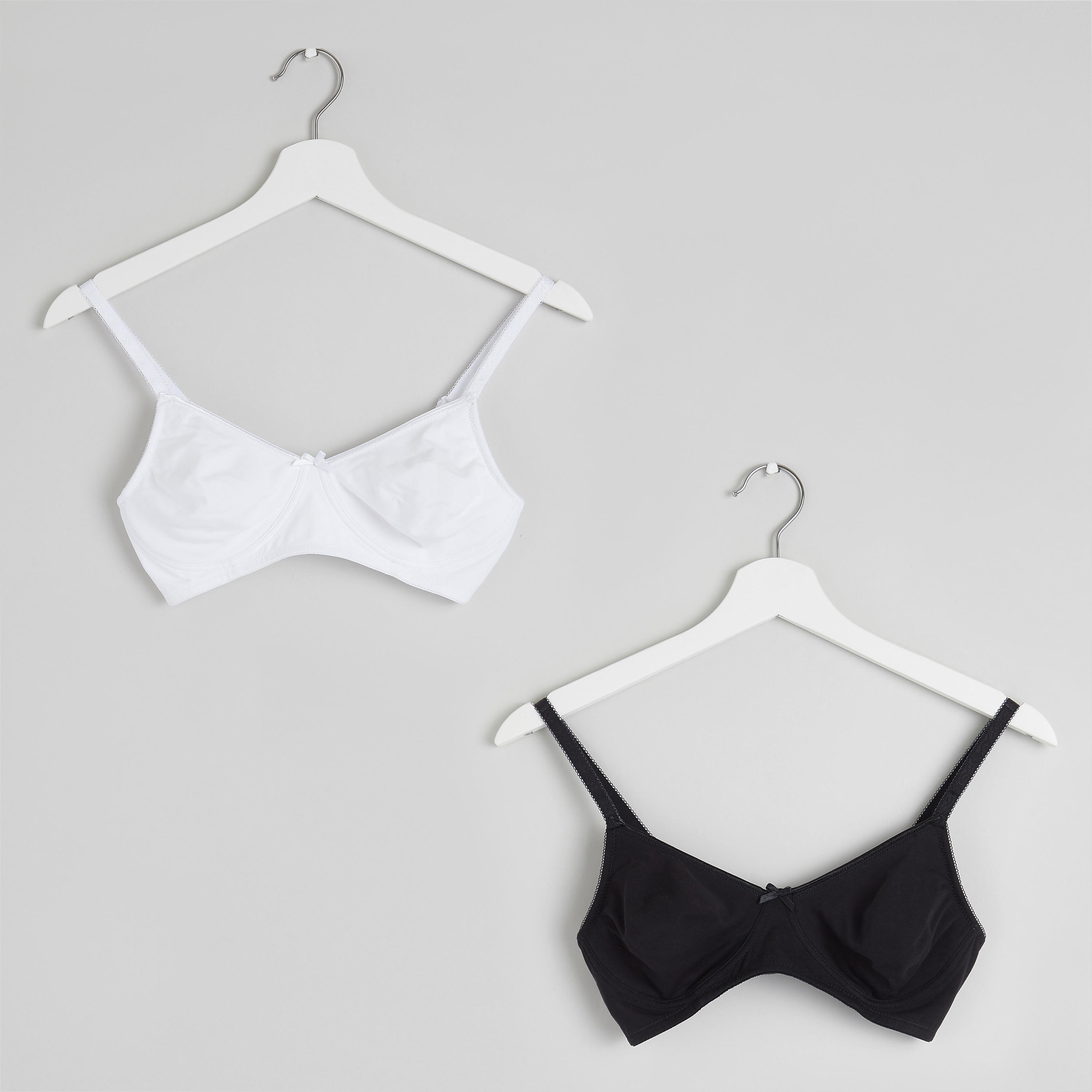 Set of 2 - Assorted Basic Bra with Hook and Eye Closure-women-clothing-lingerie-bras-image-1