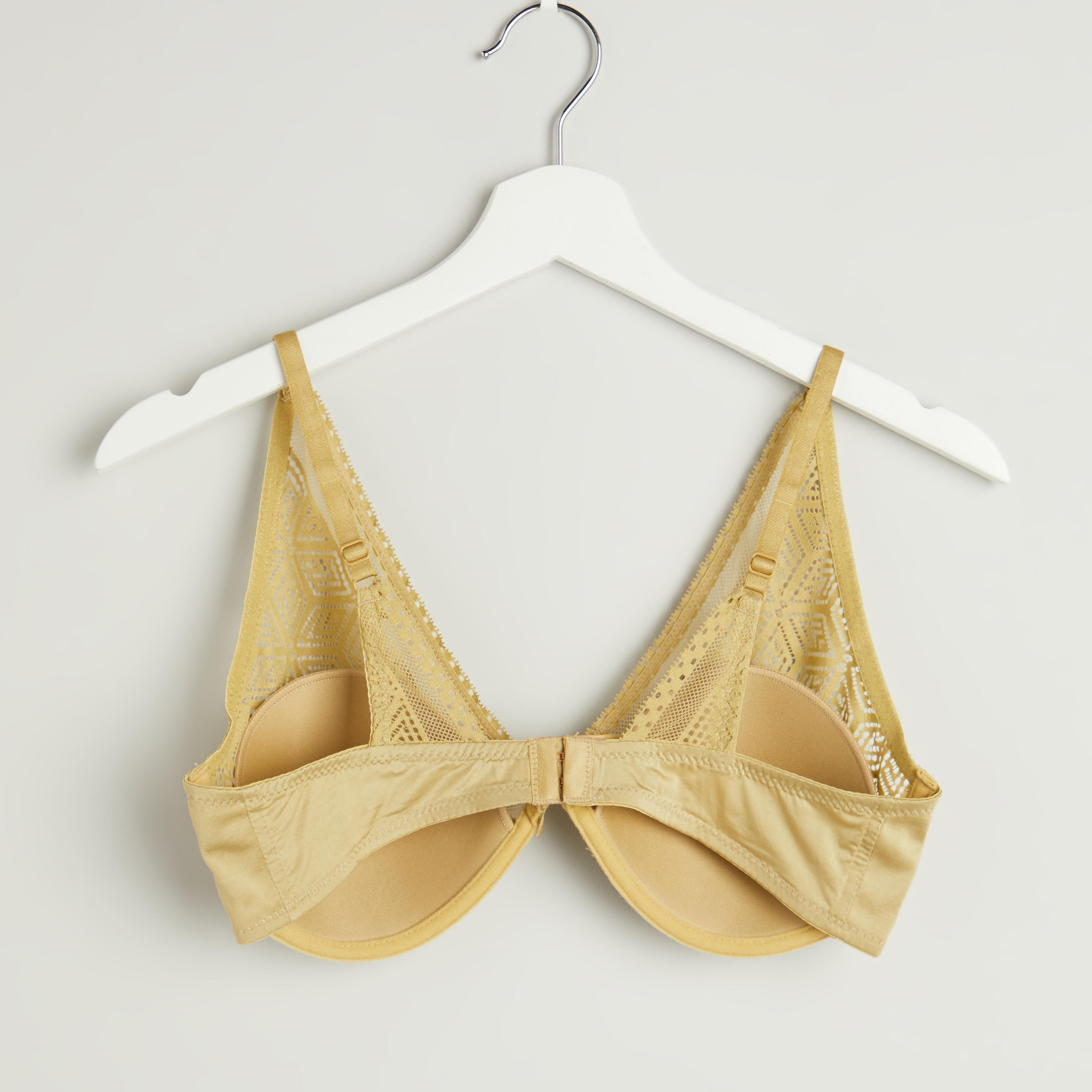 صدريّة مبطّنة بتقليمات دانتيل مع ملابس داخلية - طقم من قطعتين-women-clothing-lingerie-lingeriesets-image-3
