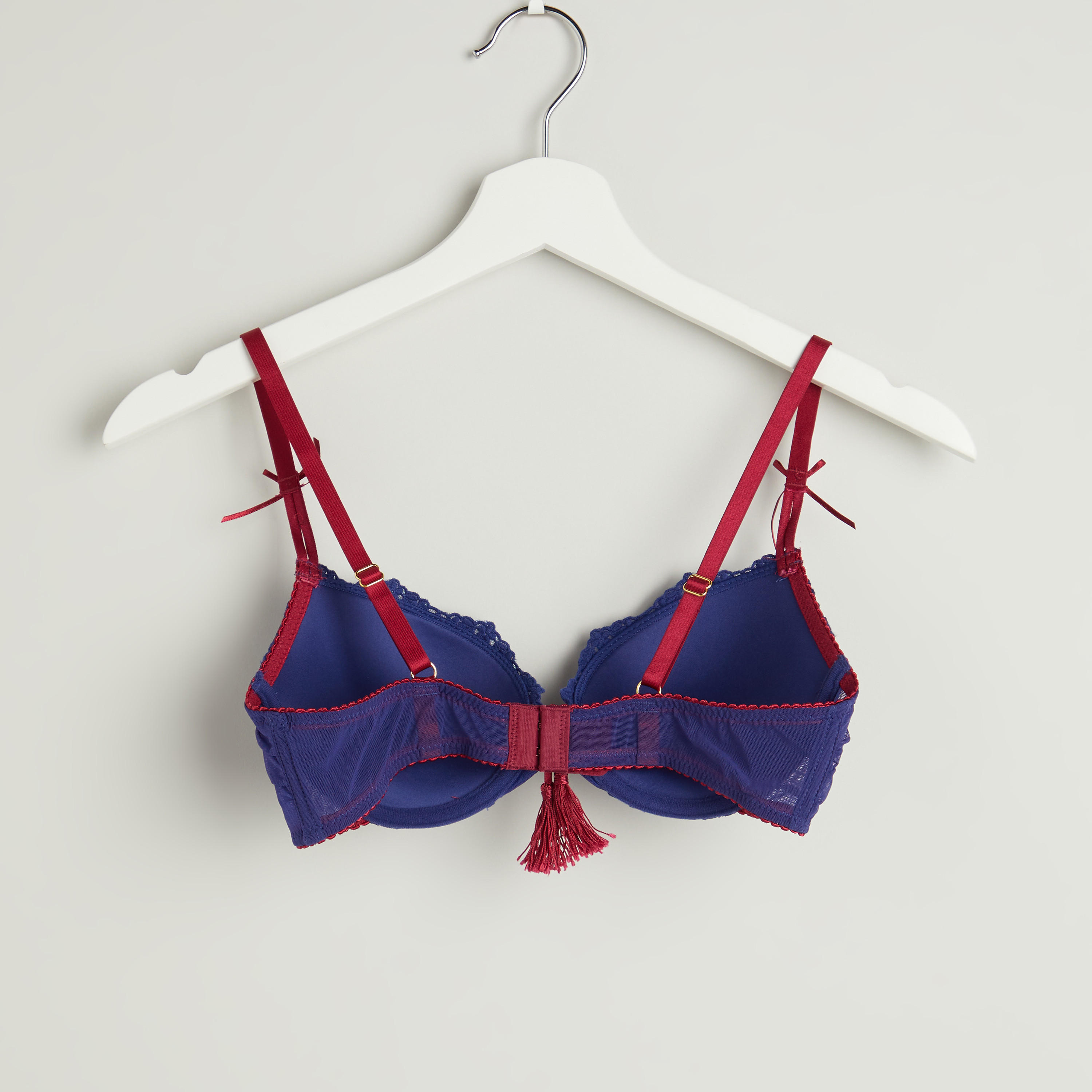 صدريّة مبطّنة بلانج دانتيل مع ملابس داخلية - طقم من قطعتين-women-clothing-lingerie-lingeriesets-image-3