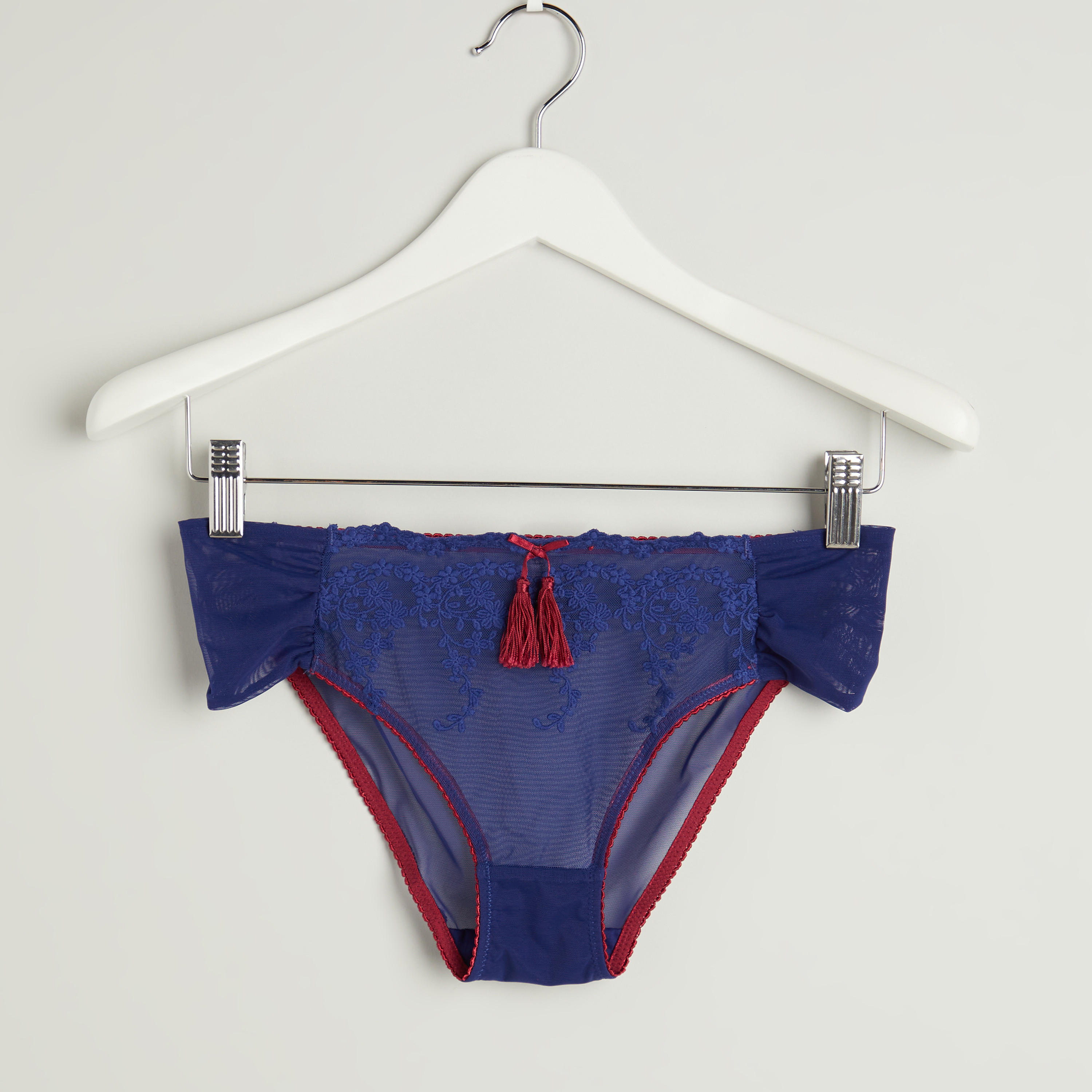 صدريّة مبطّنة بلانج دانتيل مع ملابس داخلية - طقم من قطعتين-women-clothing-lingerie-lingeriesets-image-4