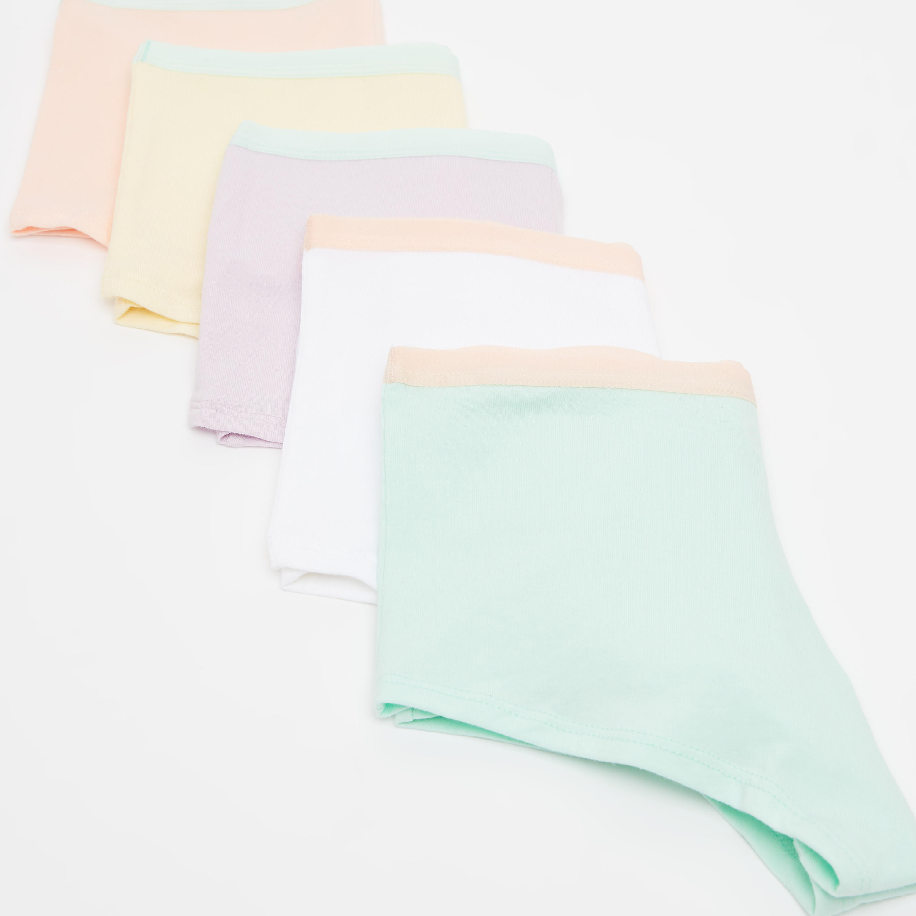 سراويل داخلية بوي شورت متنوعة بخصر مطاطي - طقم من 5 قطع-women-clothing-lingerie-panties-image-2