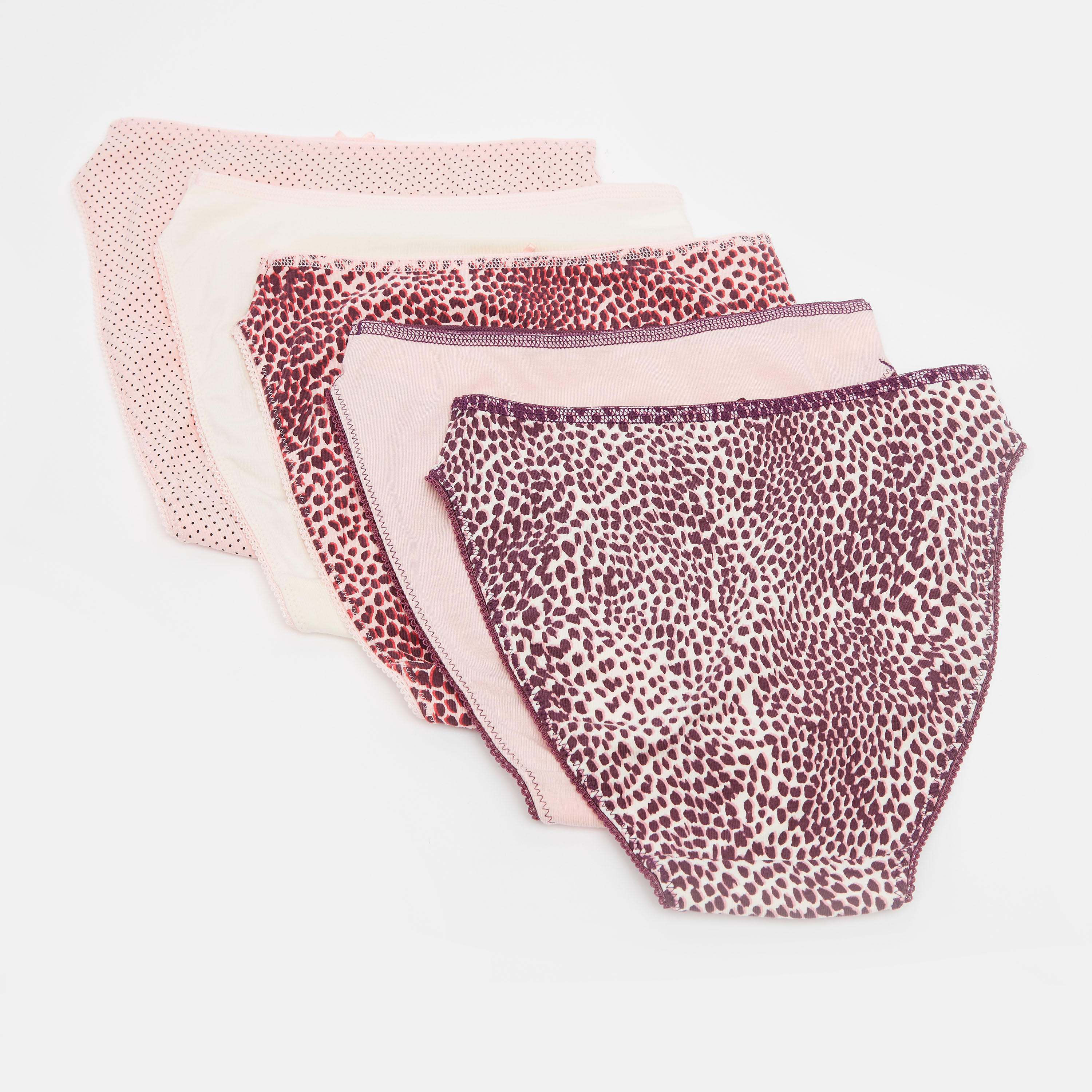 سراويل داخلية هيبستر متنوعة بتفاصيل دانتيل- طقم من 5-women-clothing-lingerie-panties-image-2