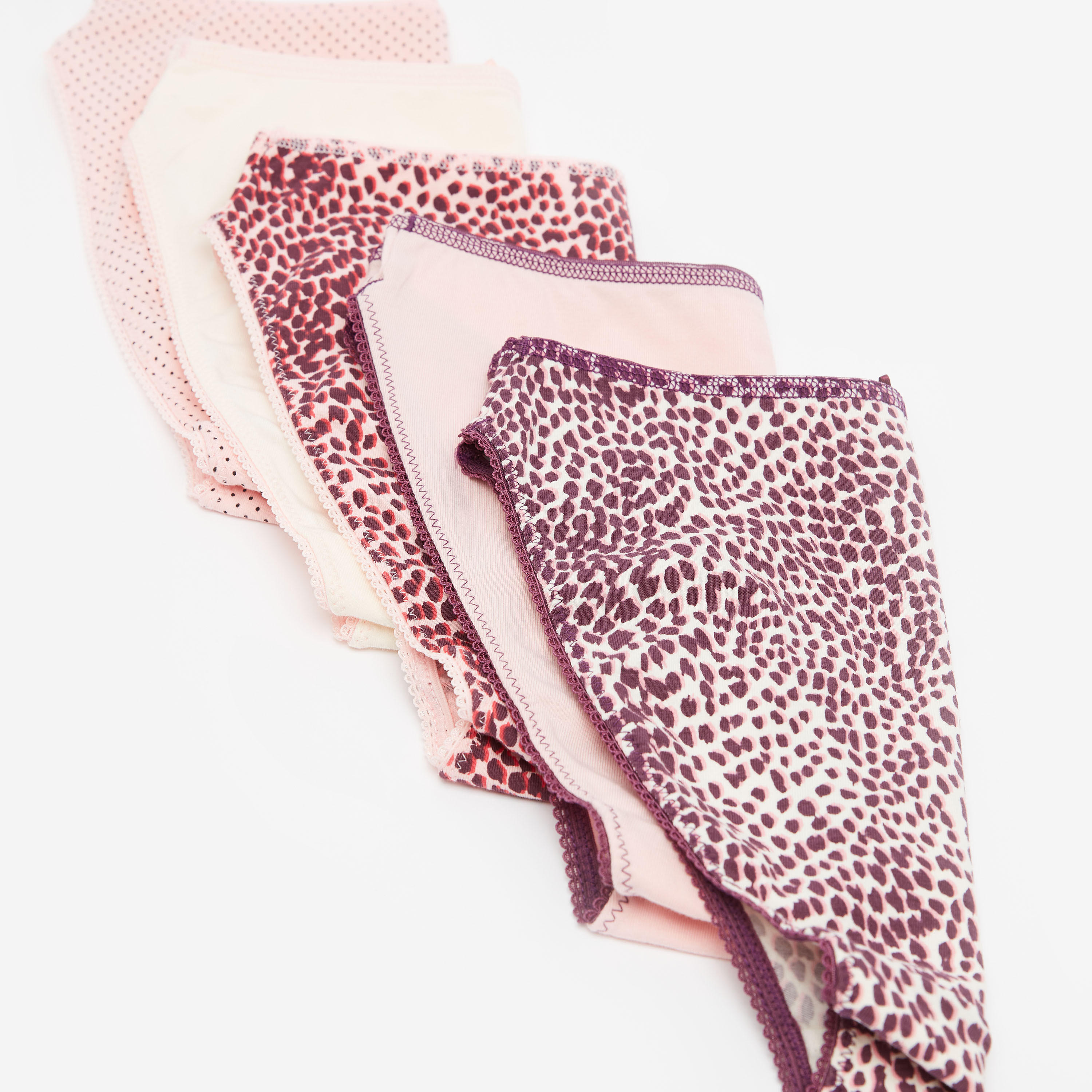 سراويل داخلية هيبستر متنوعة بتفاصيل دانتيل- طقم من 5-women-clothing-lingerie-panties-image-3