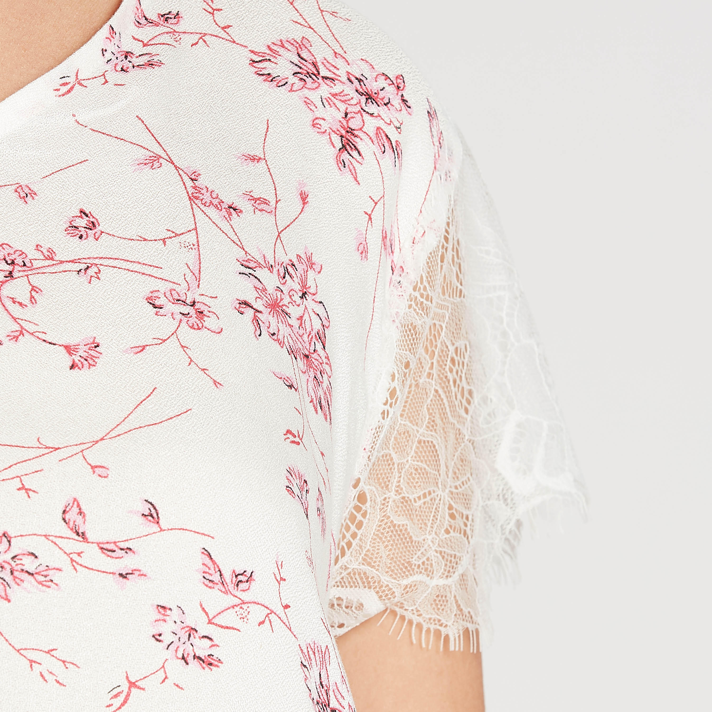 Printed V-neck Top and Full Length Pyjama Set-women-clothing-nightwear-pyjamas-longsets-image-3