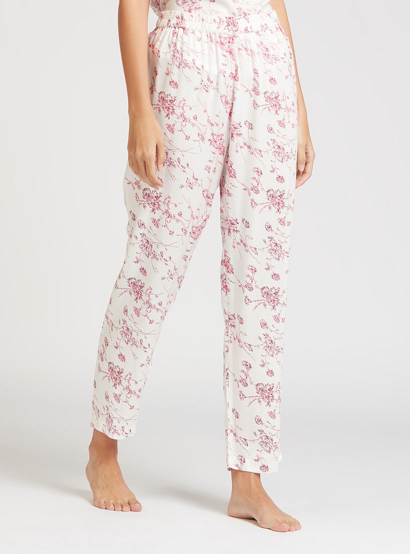 Printed V-neck Top and Full Length Pyjama Set-women-clothing-nightwear-pyjamas-longsets-image-5