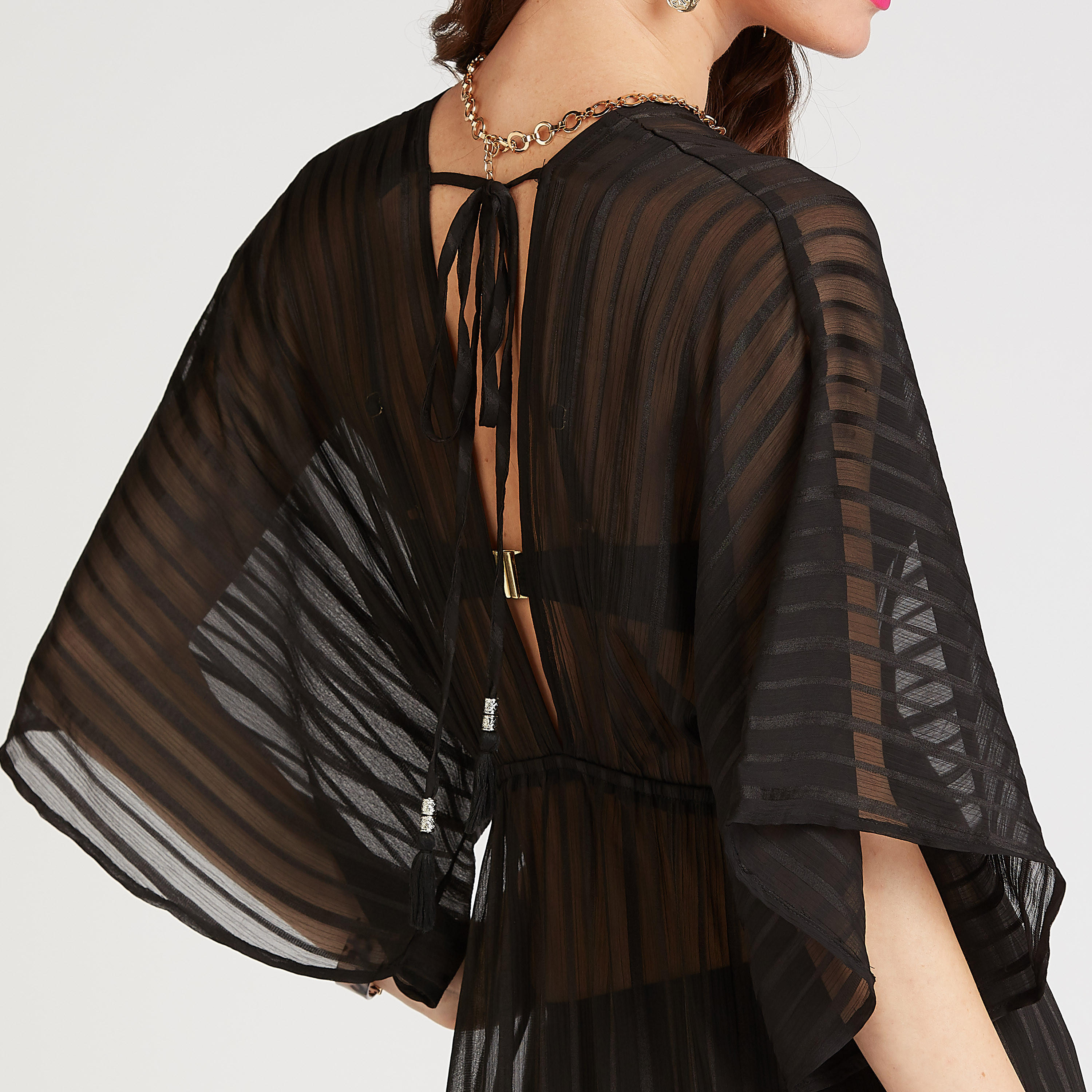 فستان ماكسي مخطط مع فتحة جانبية وأربطة-women-clothing-swimandbeach-beachwear-image-6