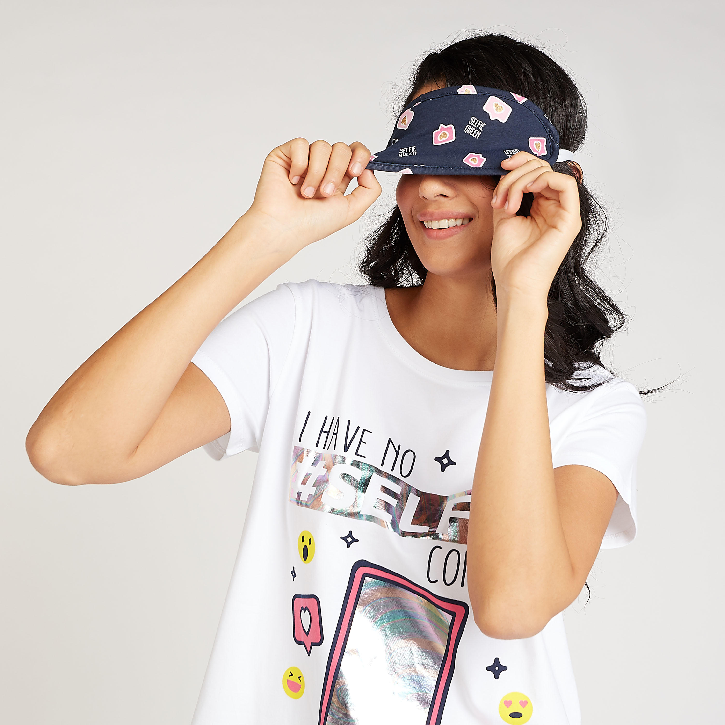 طقم ملابس نوم 3 قطع بطبعات-women-clothing-nightwear-pyjamas-longsets-image-4