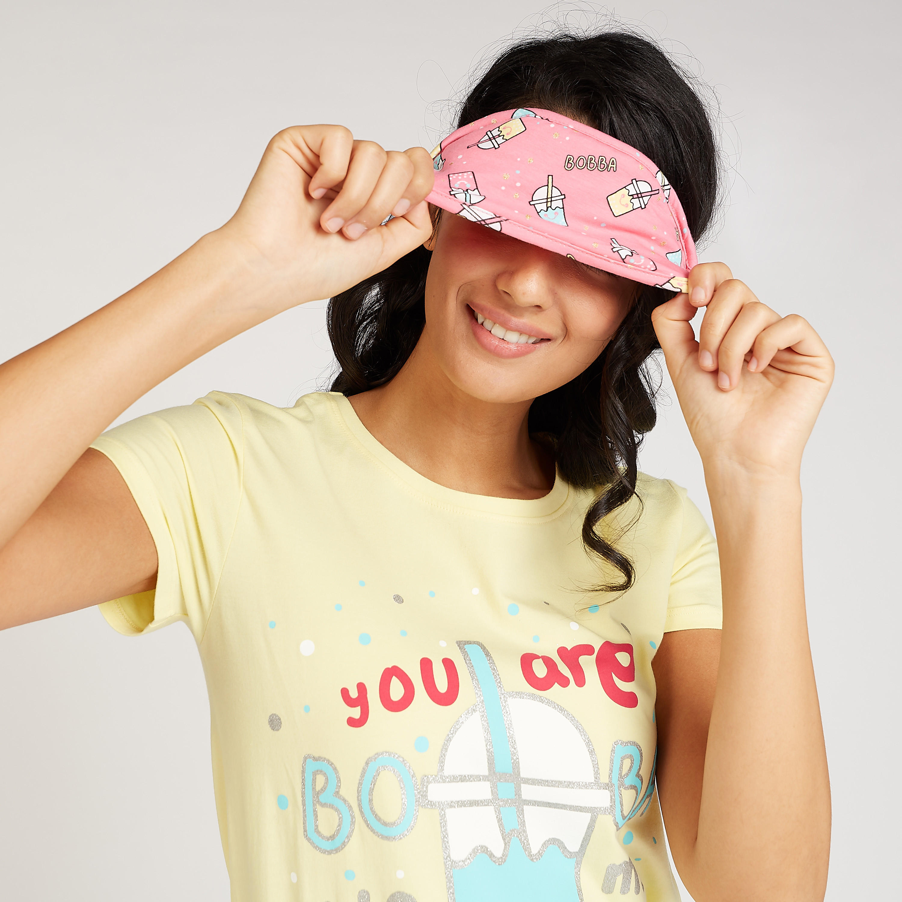 طقم ملابس نوم بطبعات - 3 قطع-women-clothing-nightwear-pyjamas-longsets-image-5