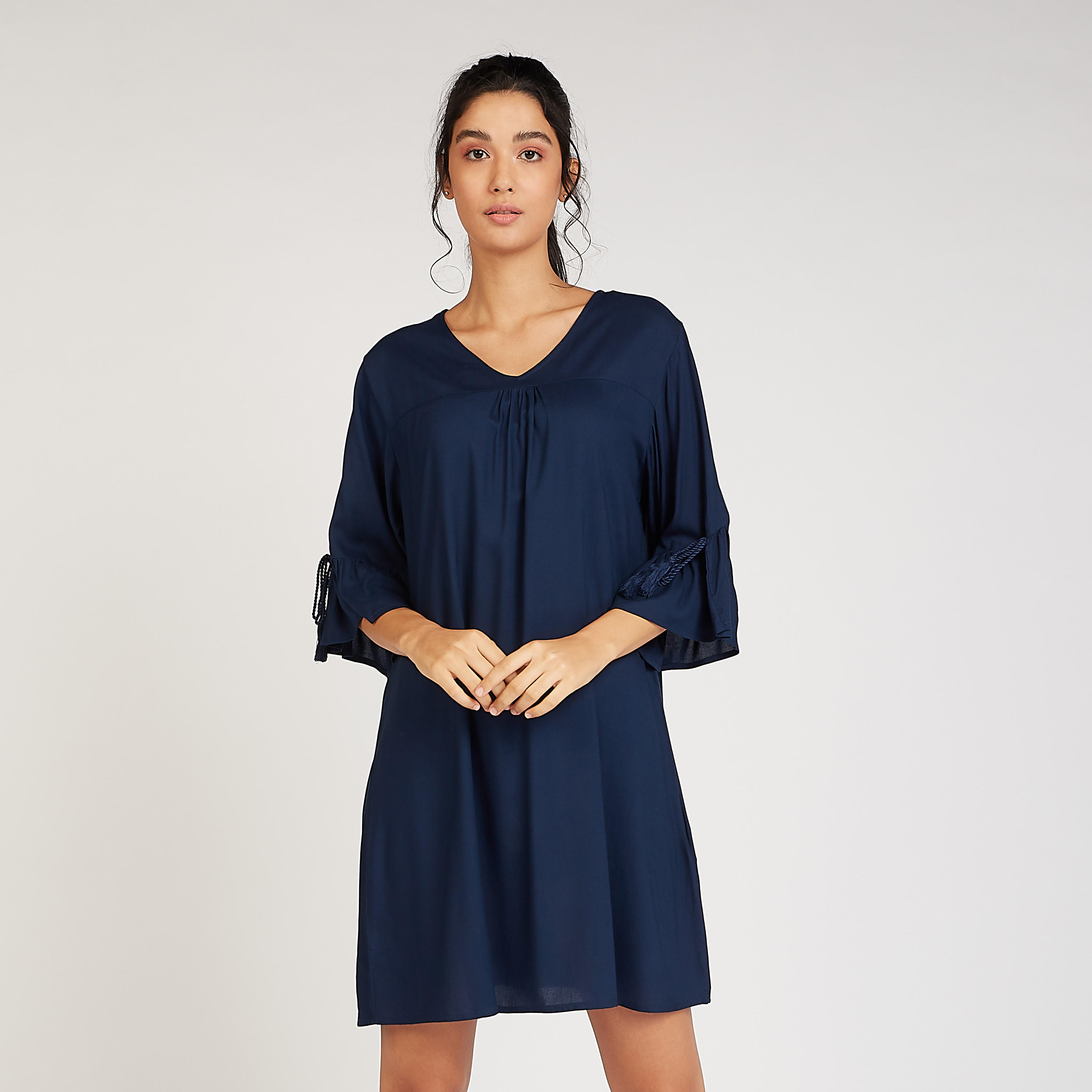 طقم فساتين نوم مستدامة متنوّعة بأكمام واسعة - قطعتين-women-clothing-nightwear-nighties-image-3