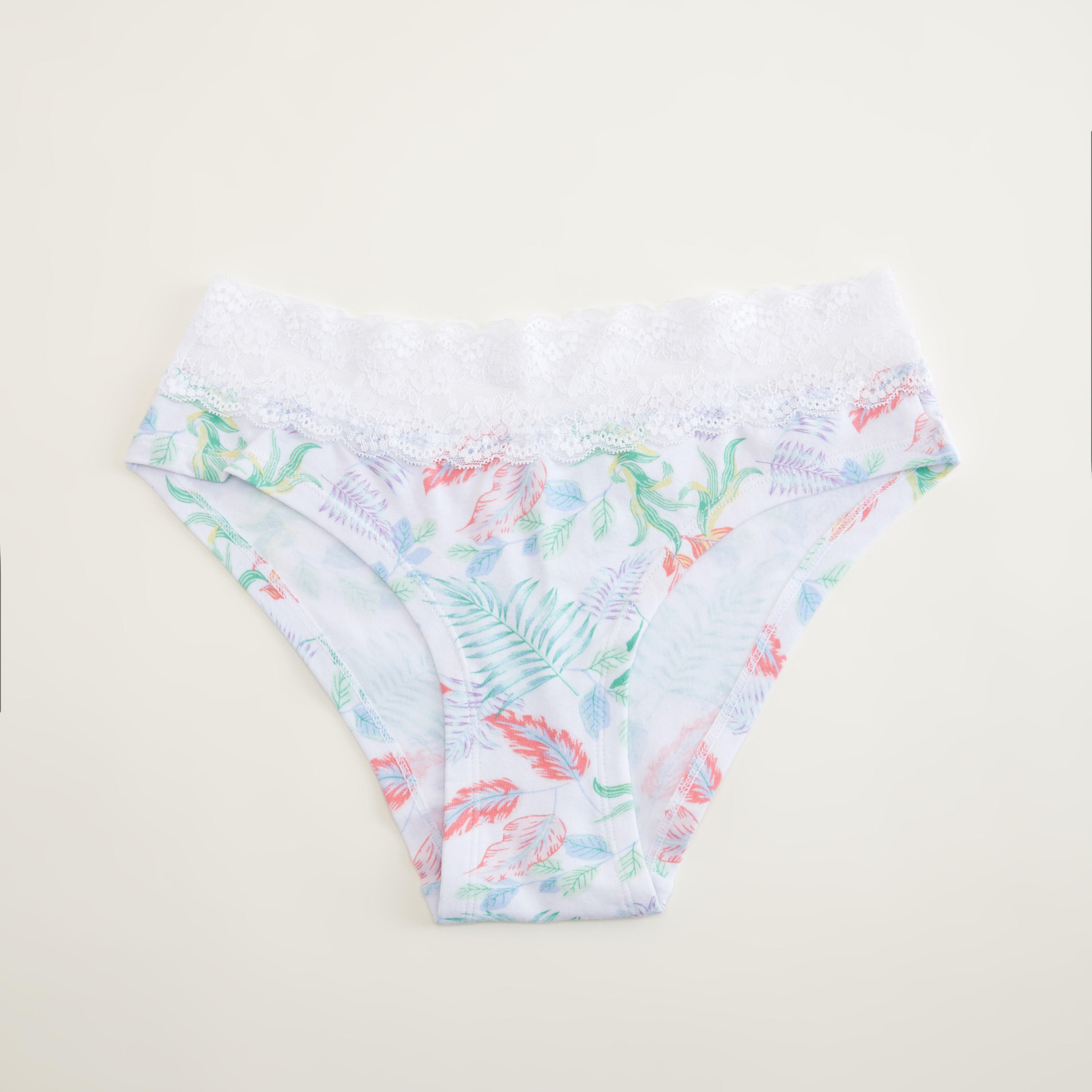سراويل داخلية هيبستر بخصر مطاطي وتفاصيل دانتيل وطبعات-women-clothing-lingerie-panties-image-1