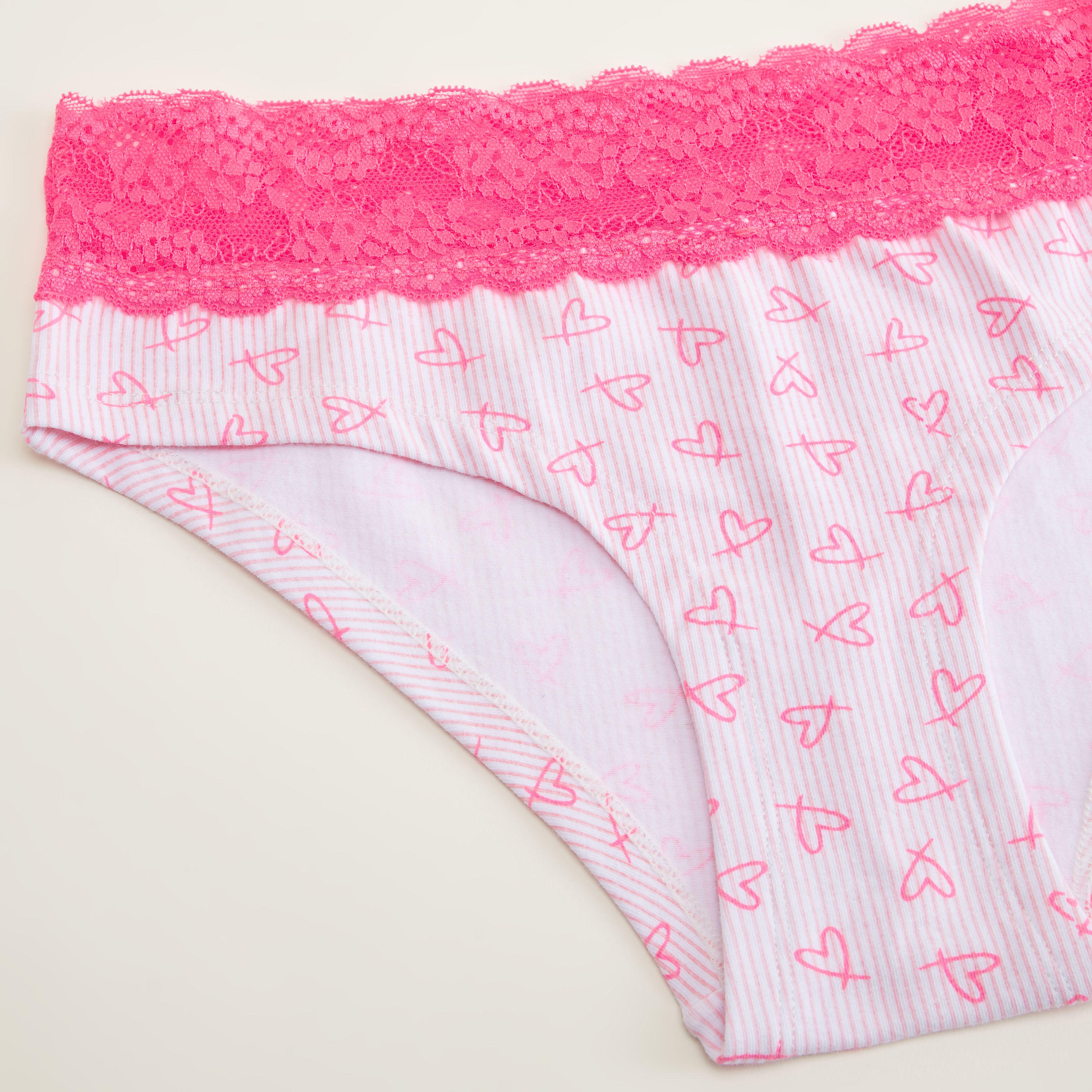 سراويل داخلية هيبستر بخصر مطاطي وتفاصيل دانتيل وطبعات-women-clothing-lingerie-panties-image-2