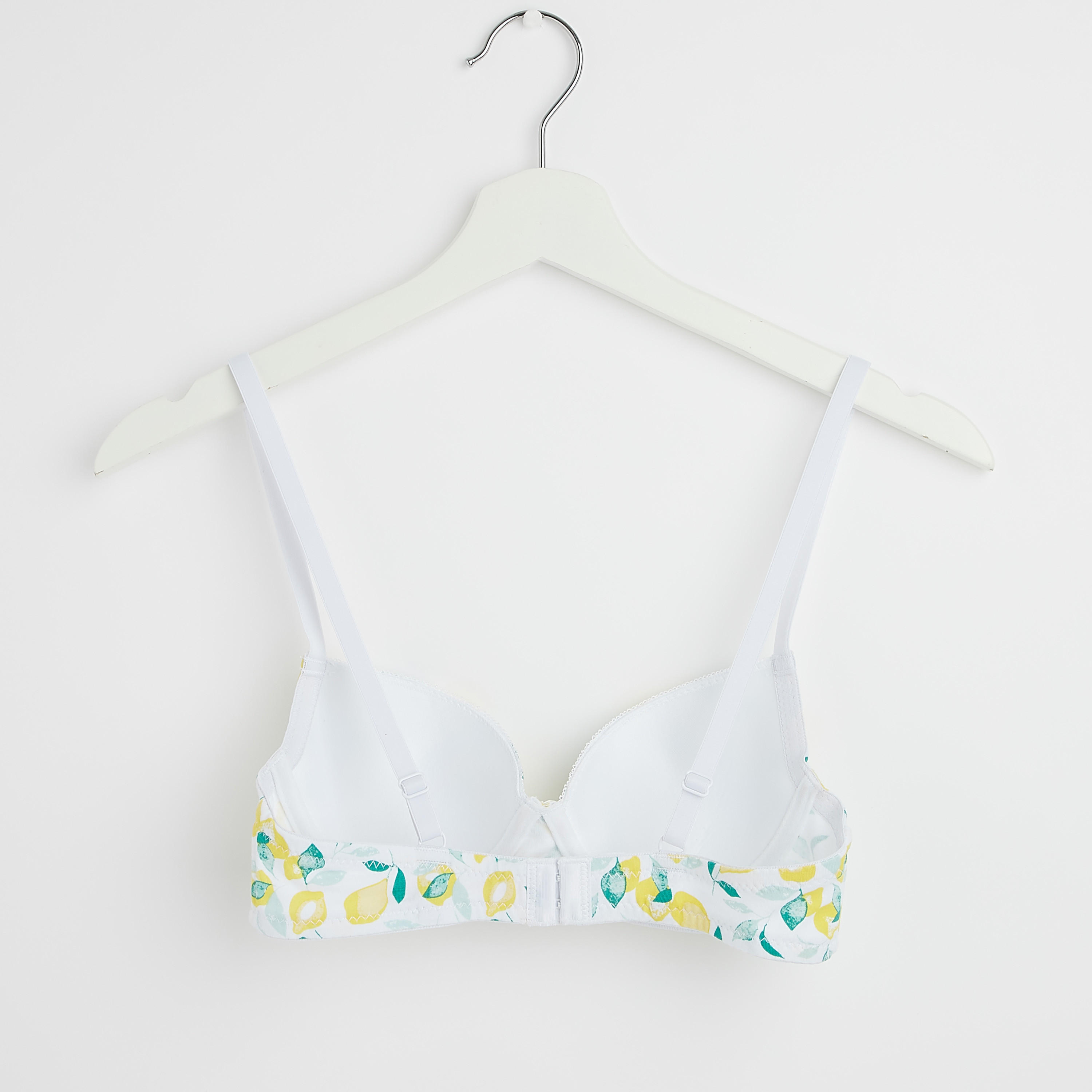 صدريّة بلانج مبطّنة بطبعات وخطّاف وحلقة إغلاق وزينة فيونكة-women-clothing-lingerie-bras-image-3