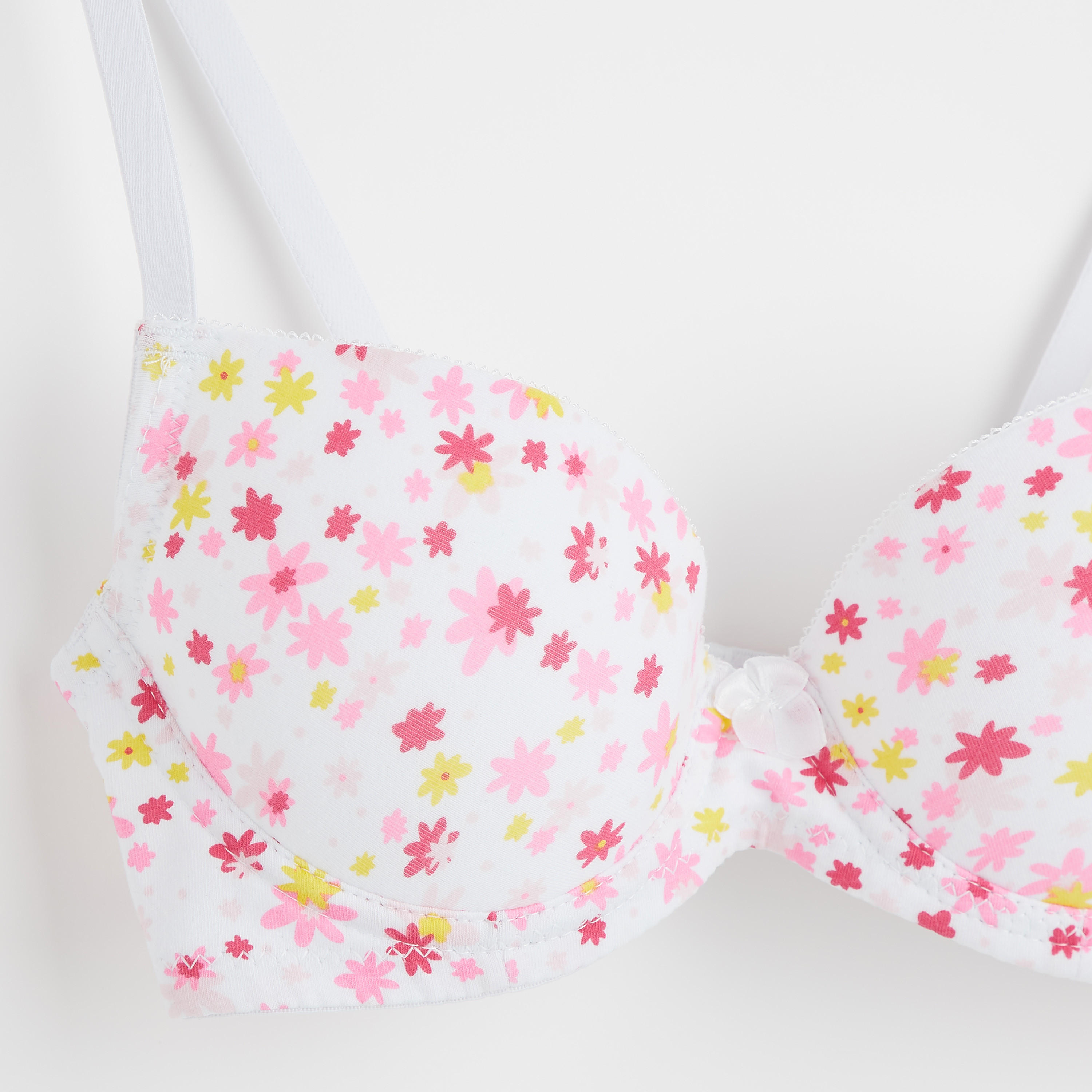 صدريّة بلانج مبطّنة بطبعات وخطّاف وحلقة إغلاق وزينة فيونكة-women-clothing-lingerie-bras-image-2