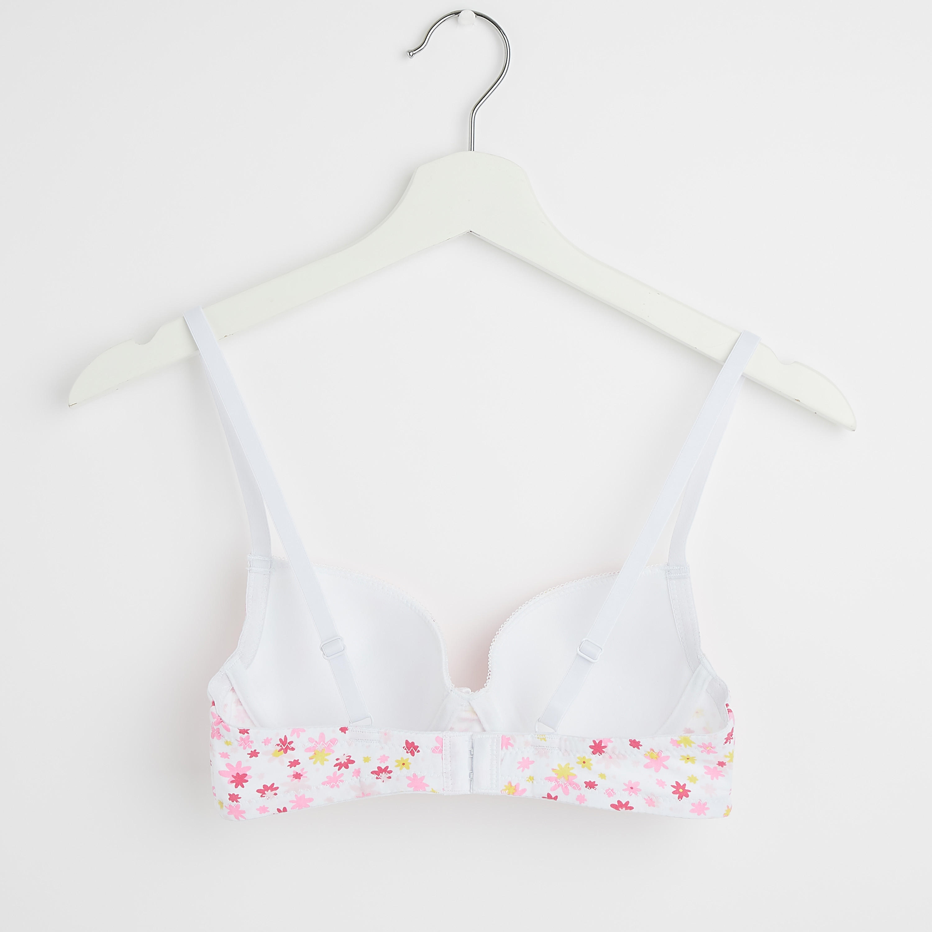 صدريّة بلانج مبطّنة بطبعات وخطّاف وحلقة إغلاق وزينة فيونكة-women-clothing-lingerie-bras-image-3