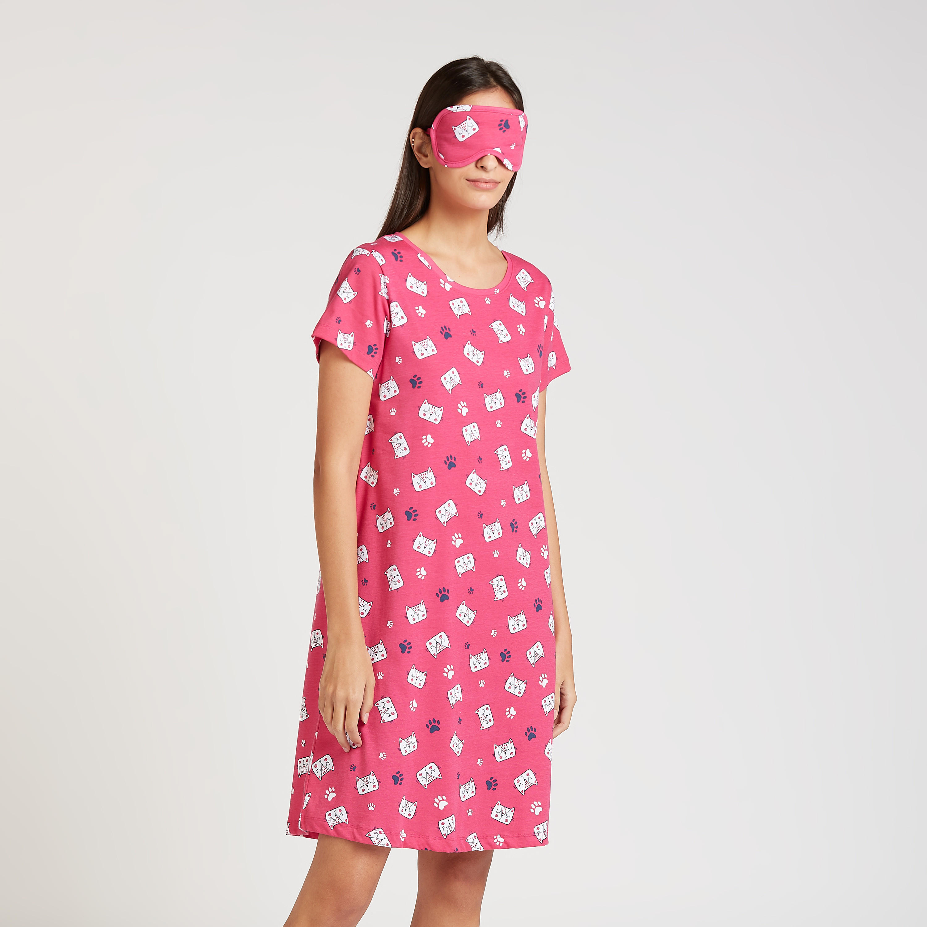 طقم ملابس نوم مستدام - 3 قطع-women-clothing-nightwear-nighties-image-7