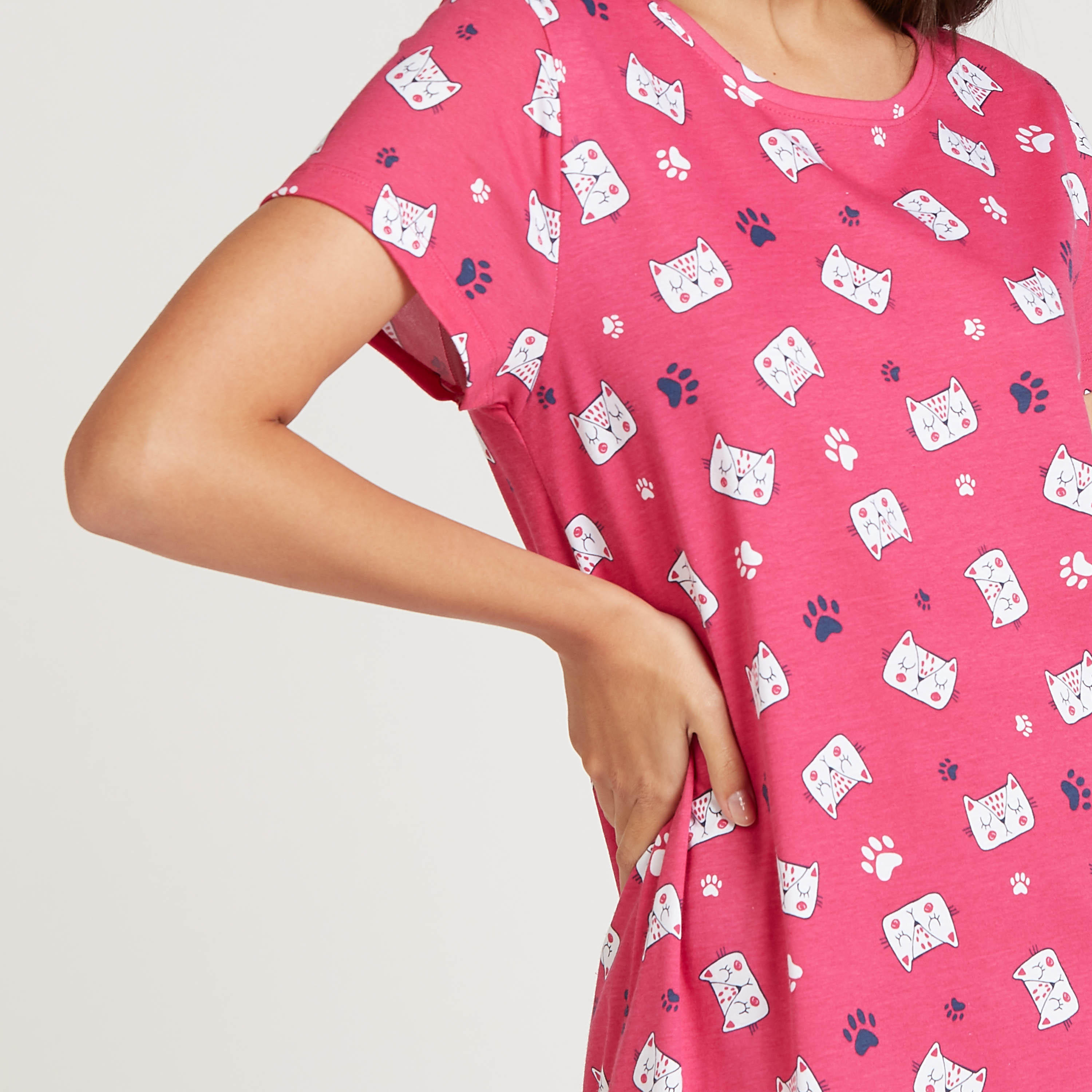 طقم ملابس نوم مستدام - 3 قطع-women-clothing-nightwear-nighties-image-8