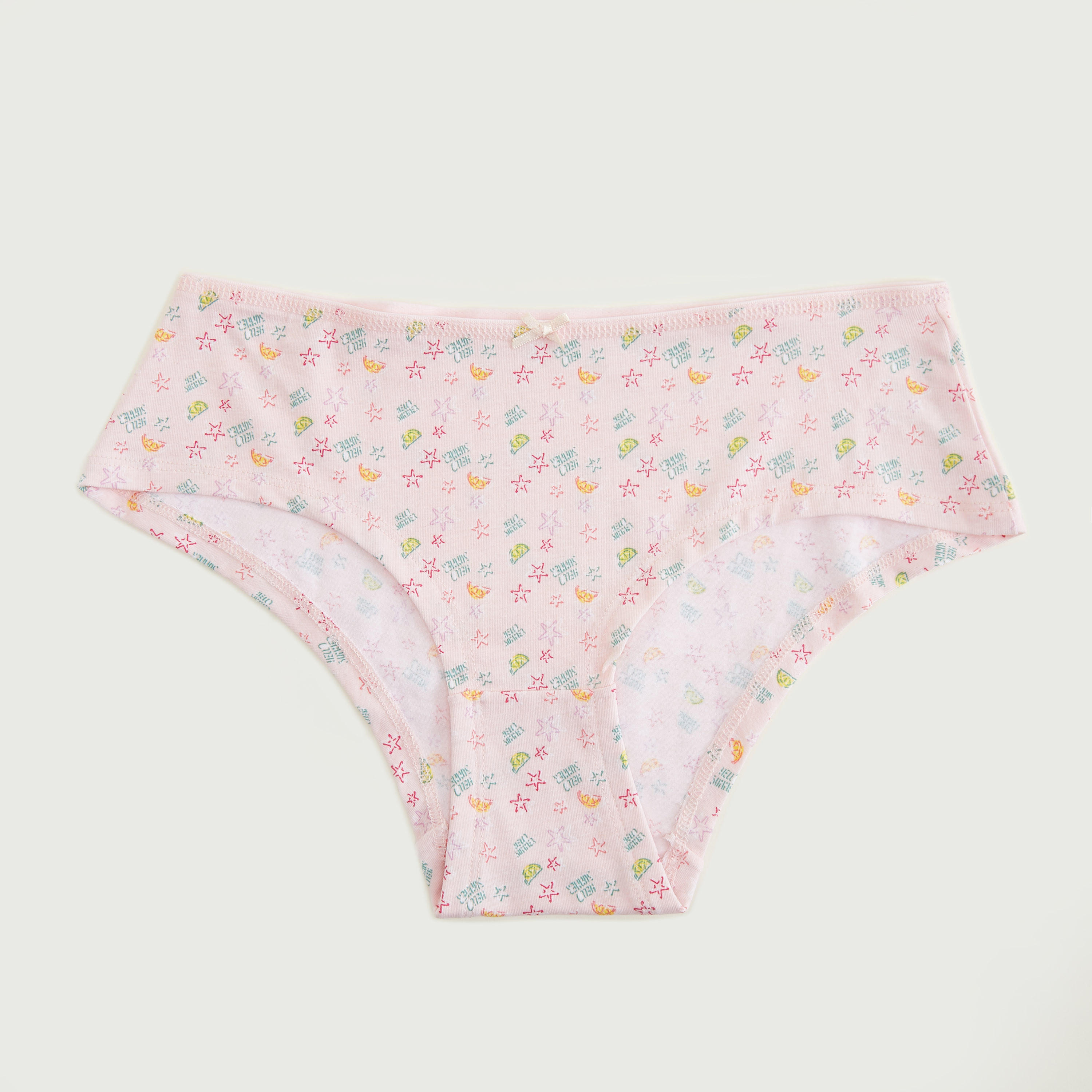 سراويل داخلية مستدامة هيبستر متنوعة بتفاصيل فيونكة - طقم من 5 قطع-women-clothing-lingerie-panties-image-3