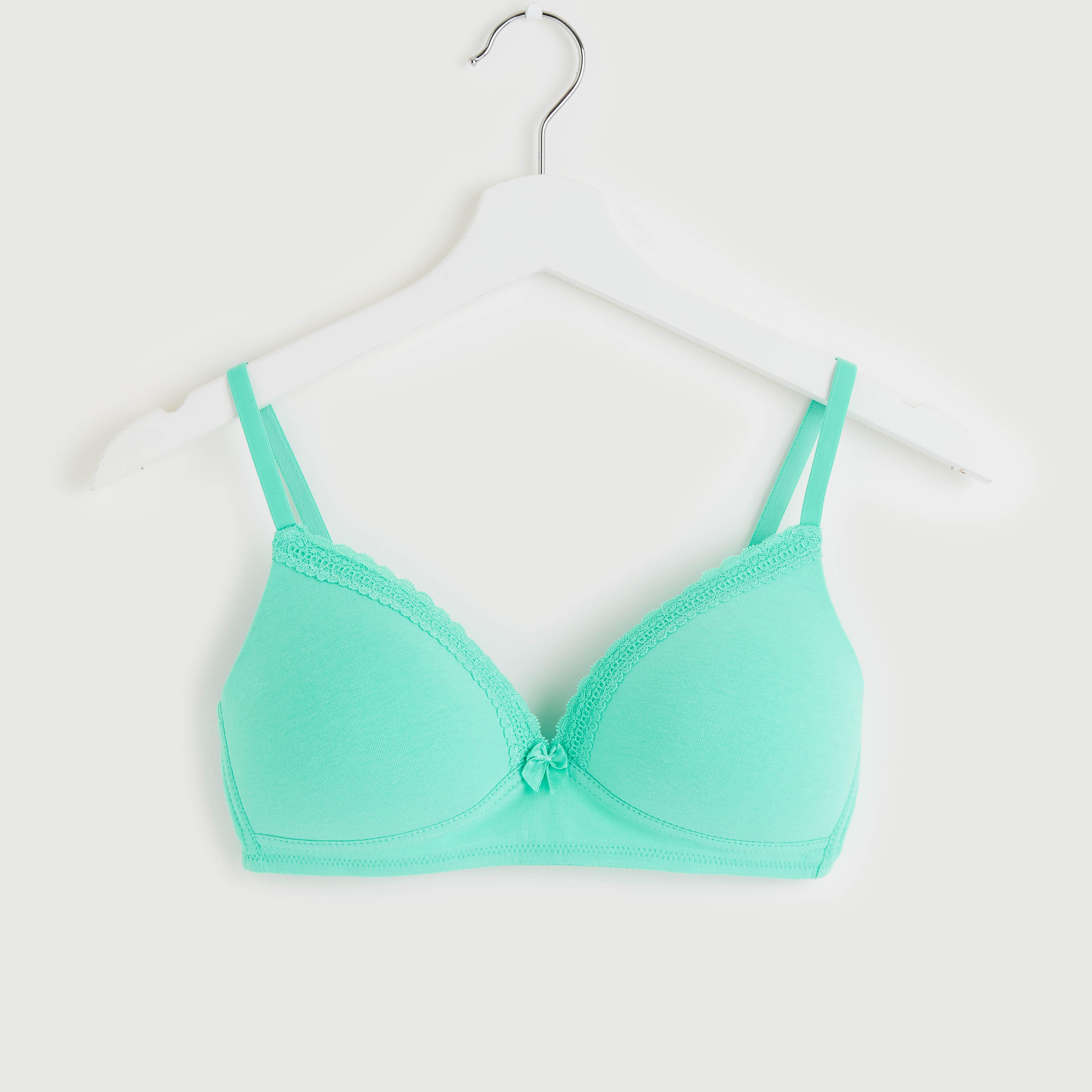 صدريّة تيشيرت مبطّنة متنوّعة بتفاصيل فيونكة - طقم من قطعتين-women-clothing-lingerie-bras-image-4