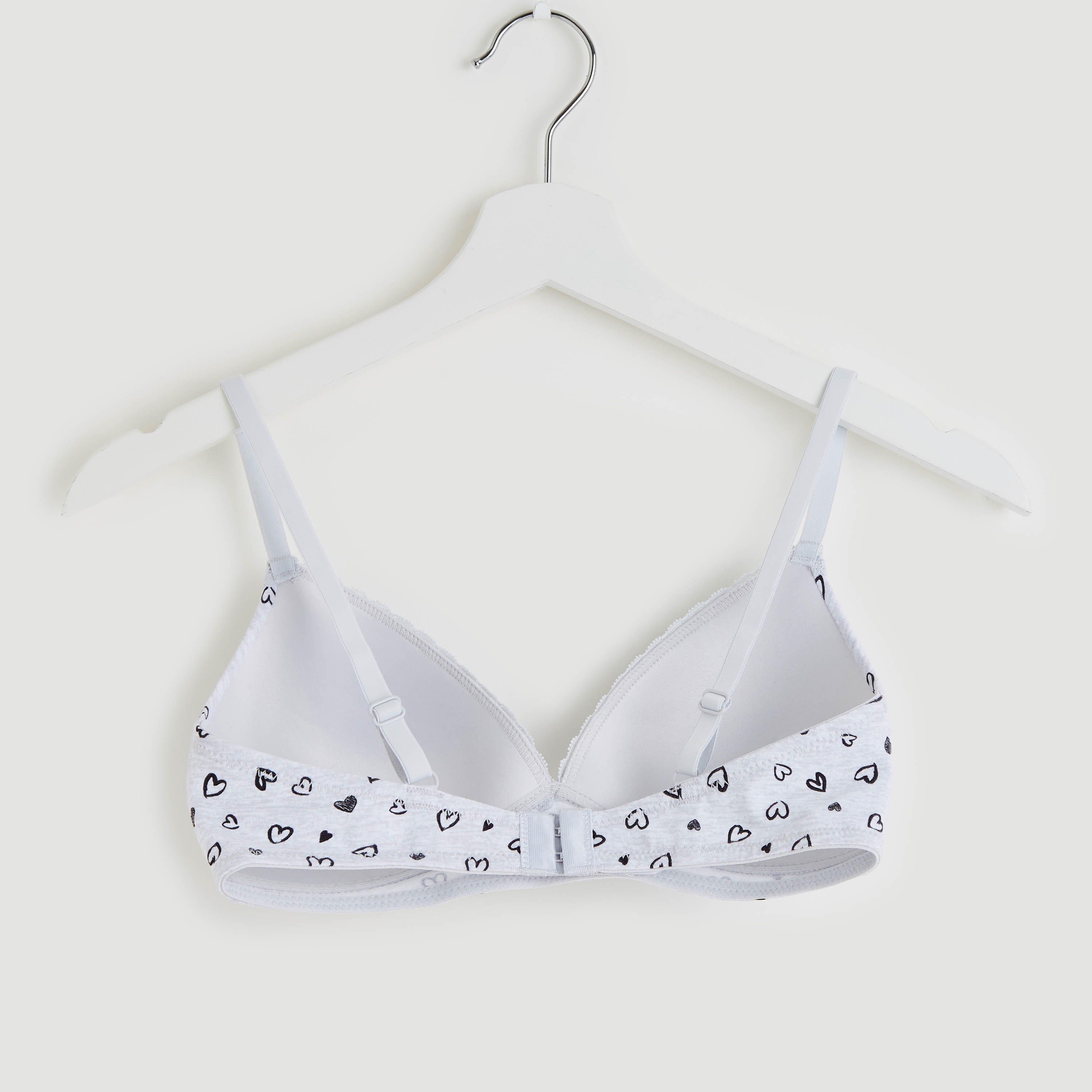 صدريّة تيشيرت مبطّنة متنوّعة بتفاصيل فيونكة - طقم من قطعتين-women-clothing-lingerie-bras-image-3