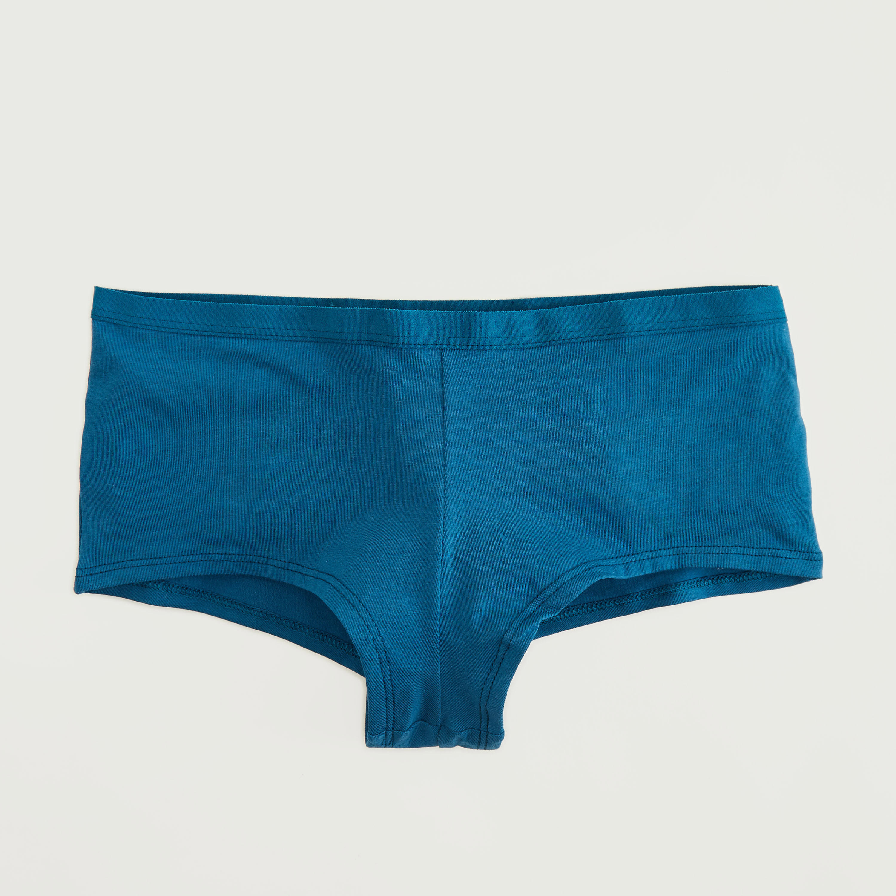 سراويل داخلية بوي شورت سادة بخصر مطاطي- طقم من 5 قطع-women-clothing-lingerie-panties-image-2