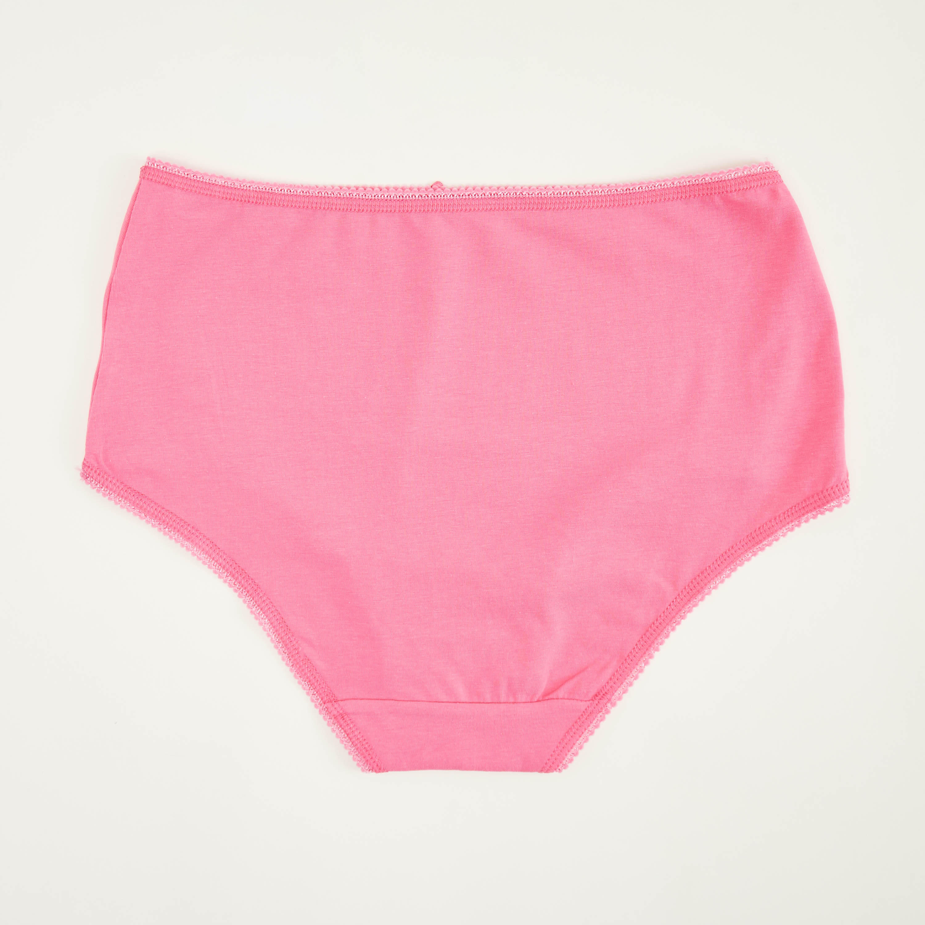 سراويل داخليّة بوي شورت سادة بتفاصيل فيونكة ودانتيل - طقم من 5 قطع-women-clothing-lingerie-panties-image-4