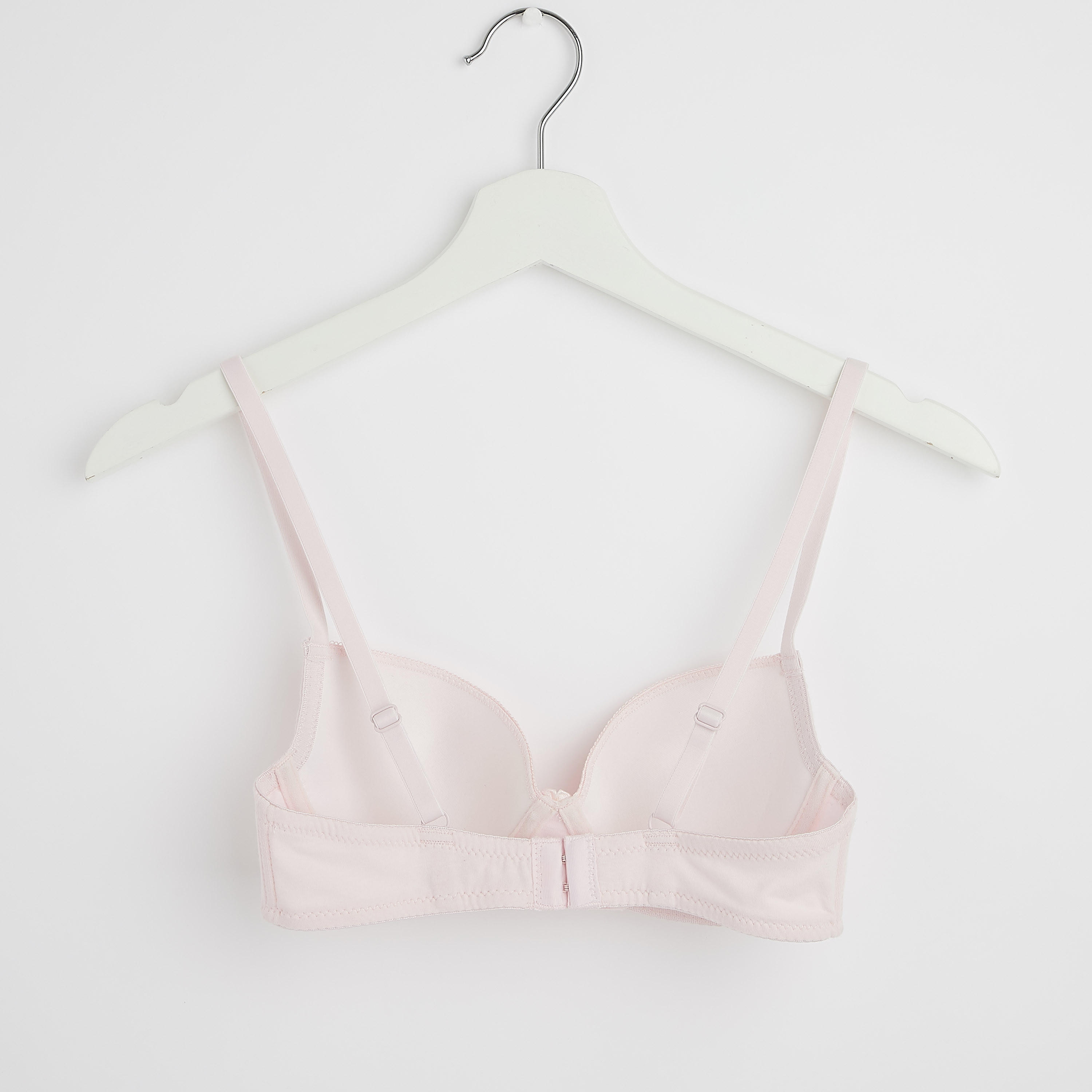 صدريّة بلانج مبطّنة سادة بخطّاف وحلقة إغلاق وزينة فيونكة-women-clothing-lingerie-bras-image-1