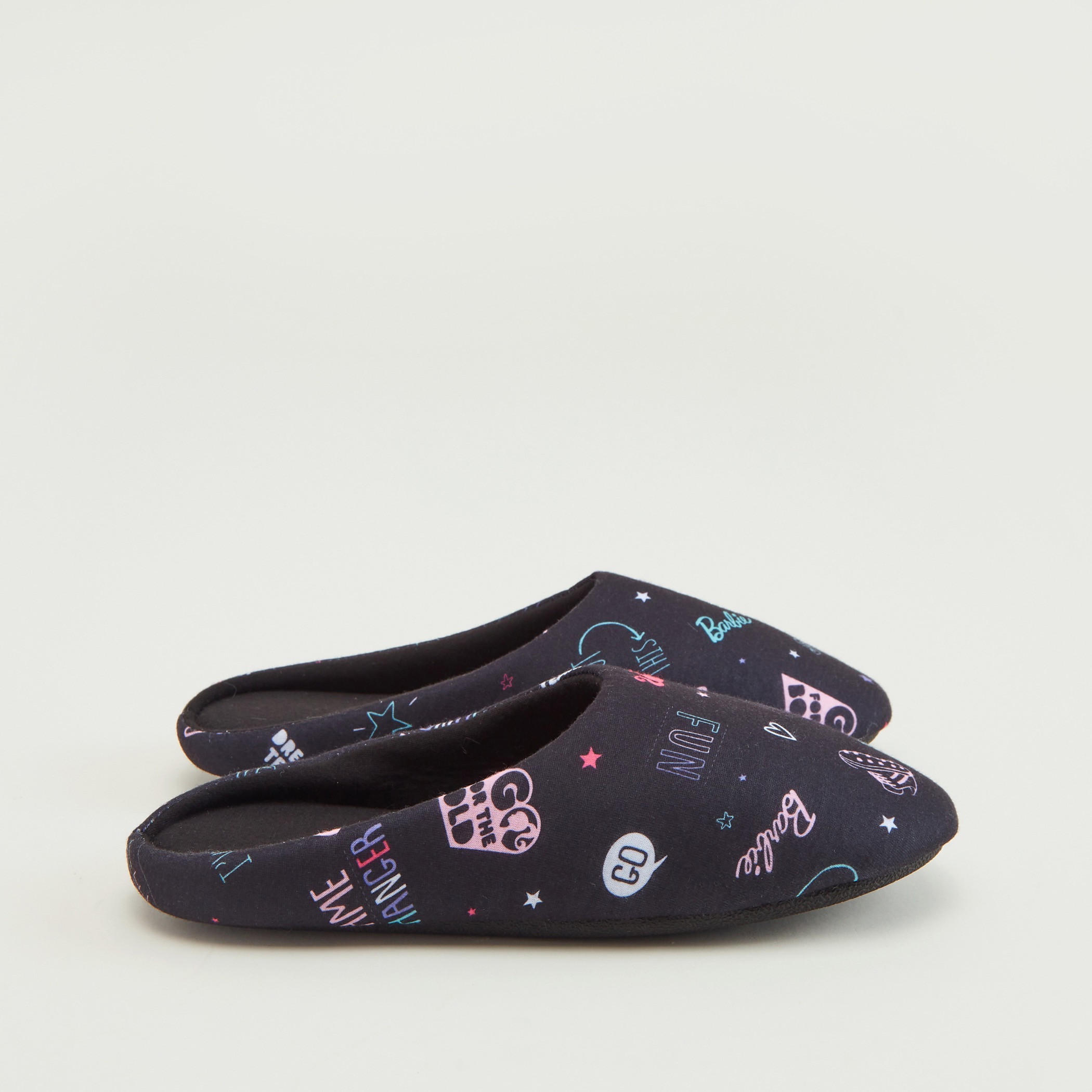 شبشب غرفة نوم سهل الارتداء بمقدّمة مغلقة وطبعات-women-clothing-nightwear-bedroomslippers-image-2