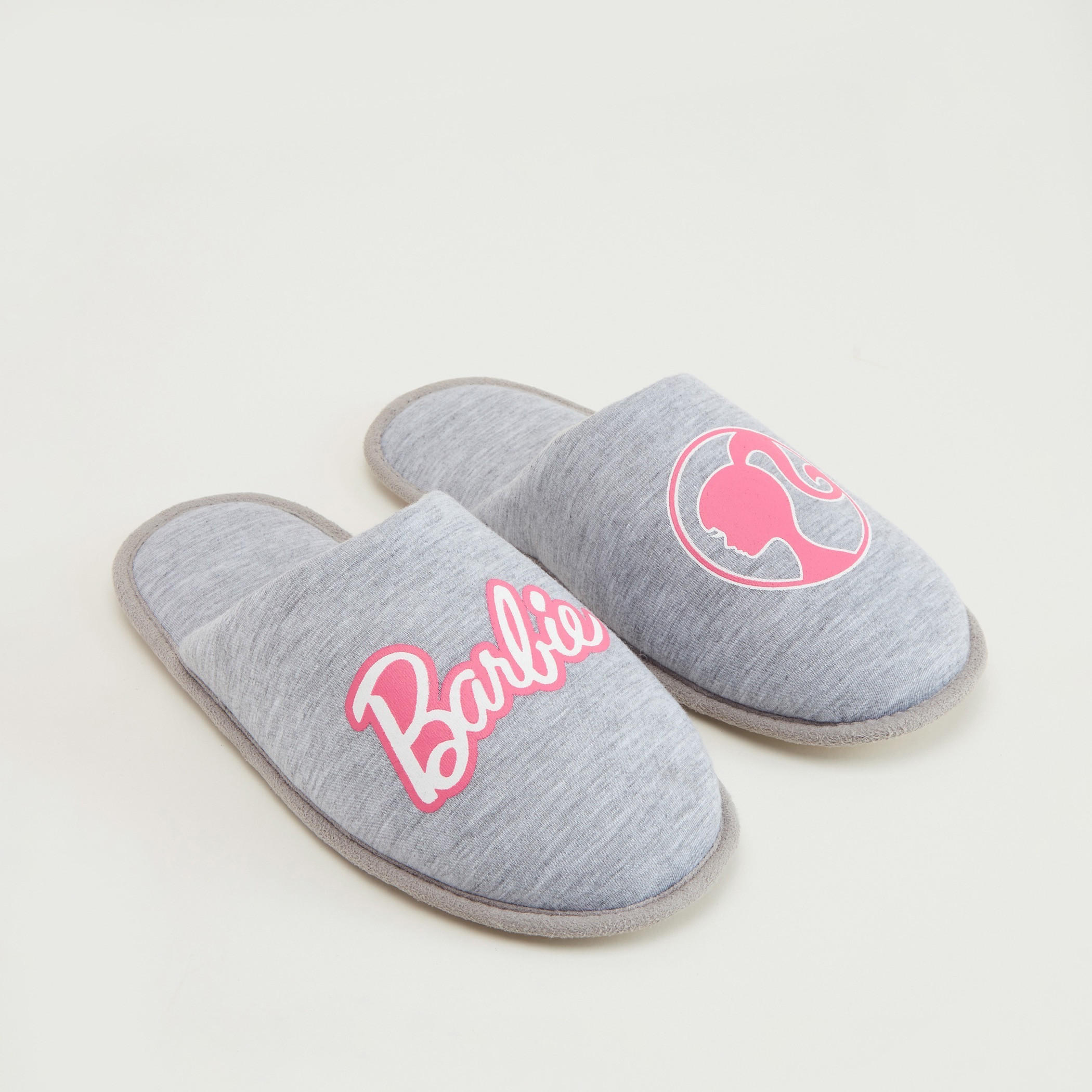 Barbie Print Slip-On Closed Toe Bedroom Slippers-women-clothing-nightwear-bedroomslippers-image-2