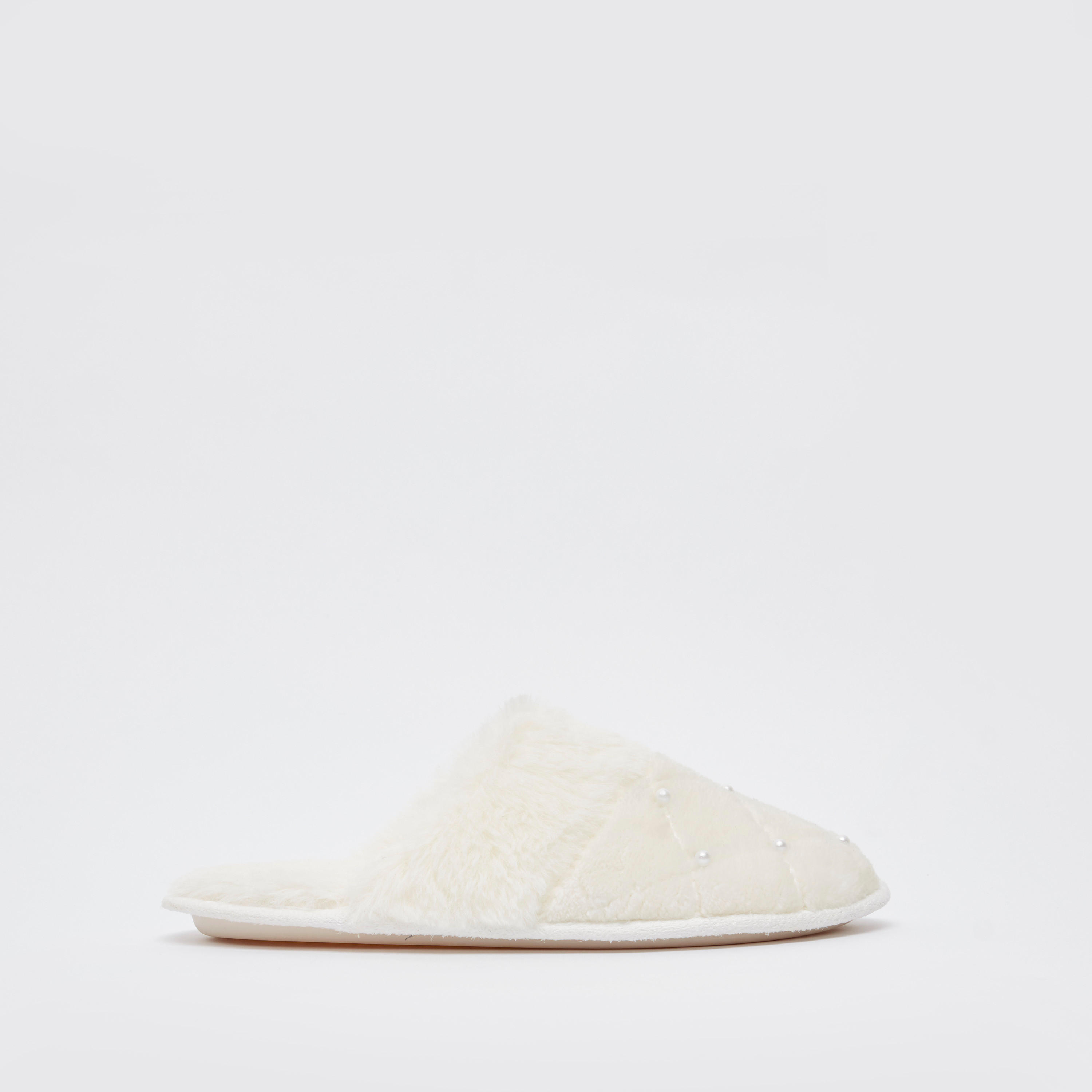 Pearl Detail Indoor Mules-women-clothing-nightwear-bedroomslippers-image-1