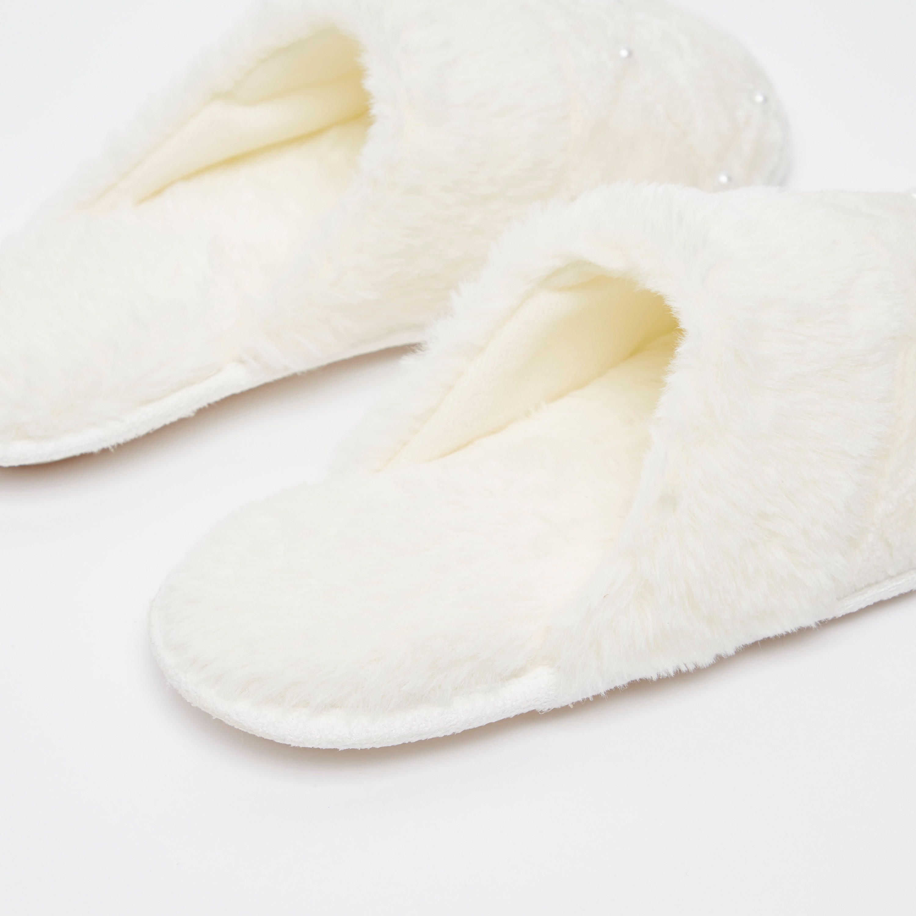 Pearl Detail Indoor Mules-women-clothing-nightwear-bedroomslippers-image-4