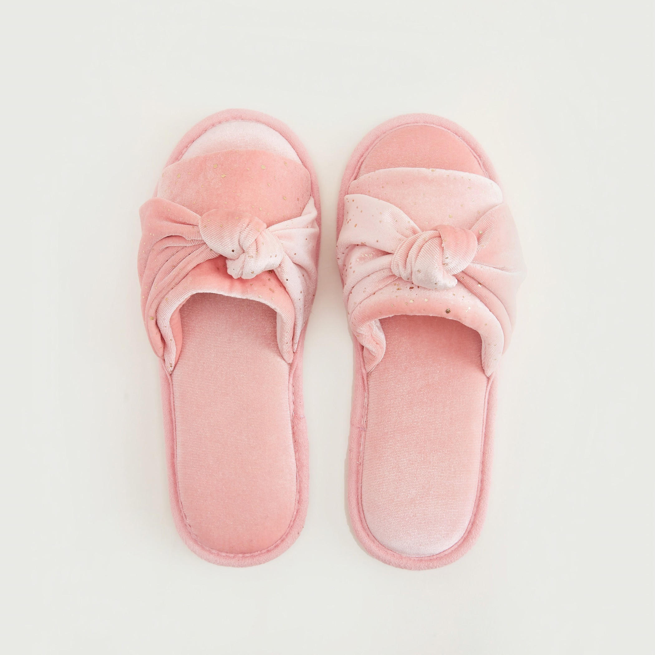 Embellished Detail Slides with Knot Detail-women-clothing-nightwear-bedroomslippers-image-2
