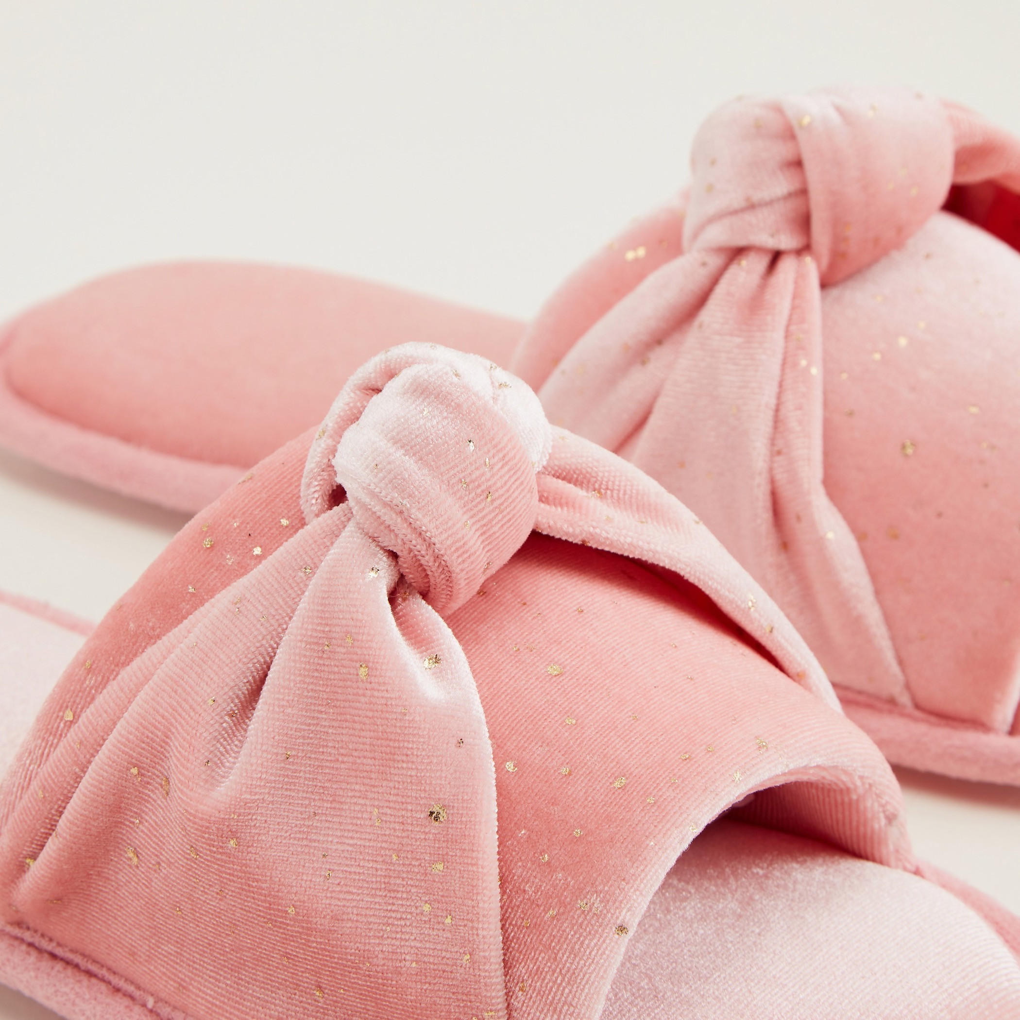 Embellished Detail Slides with Knot Detail-women-clothing-nightwear-bedroomslippers-image-3