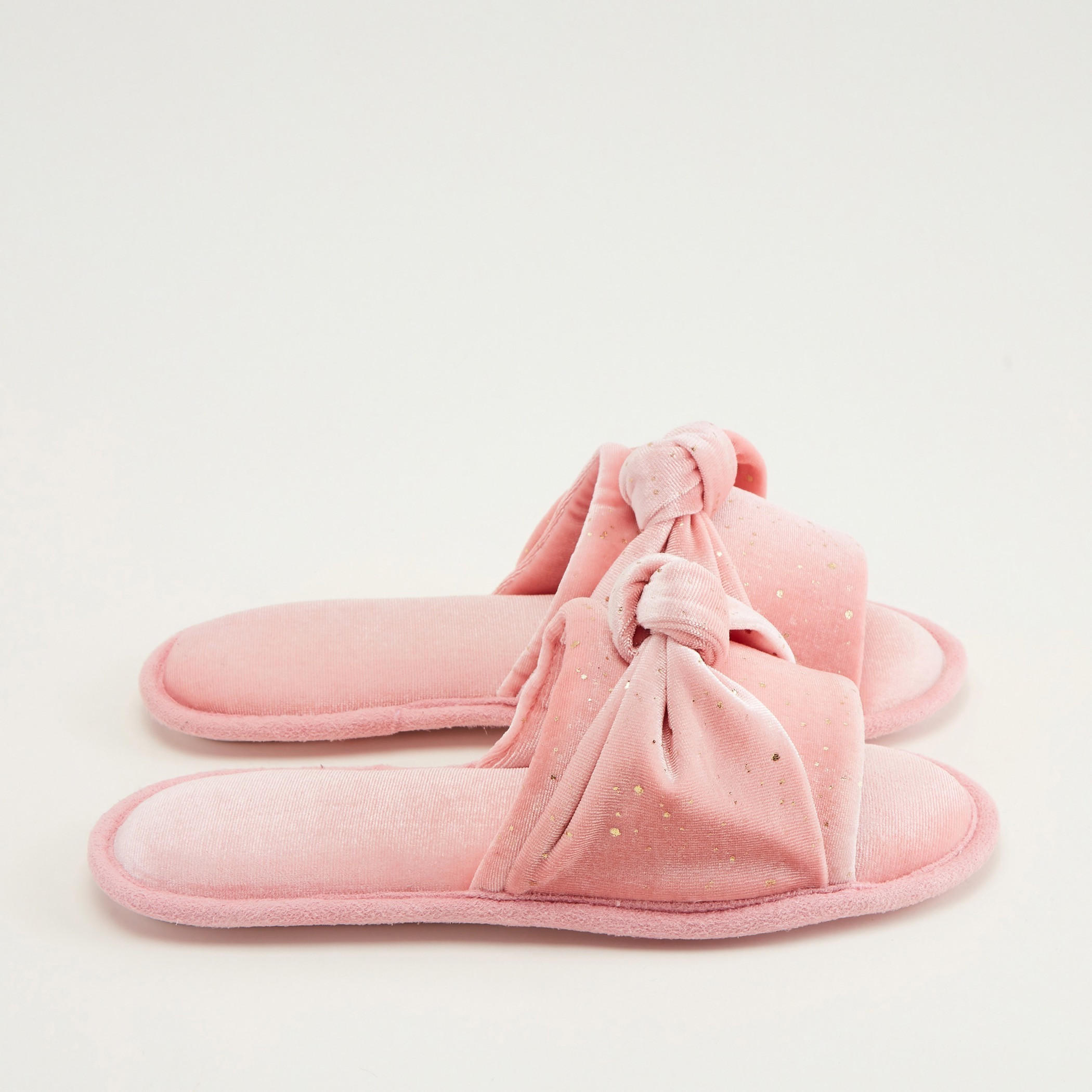 Embellished Detail Slides with Knot Detail-women-clothing-nightwear-bedroomslippers-image-4