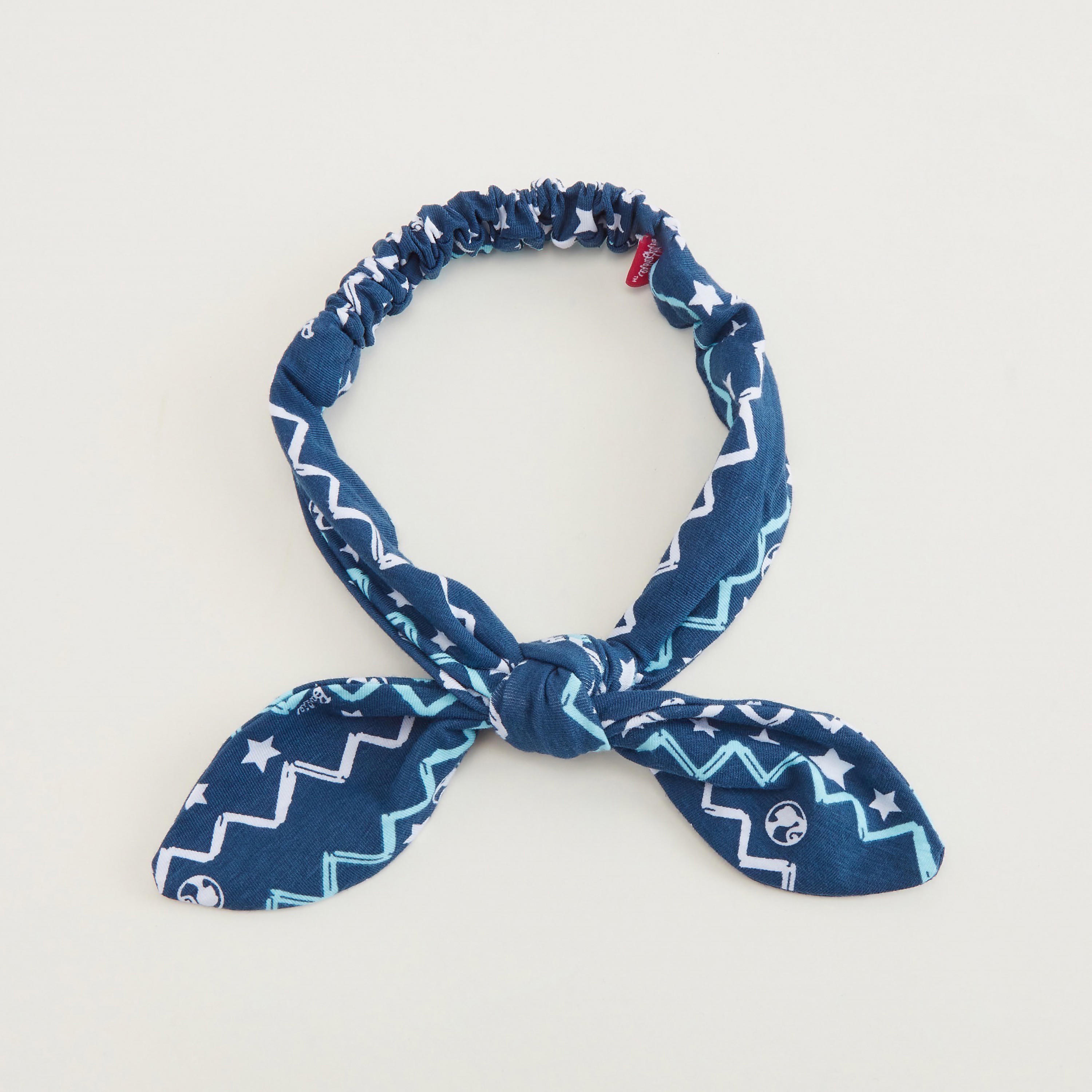 شريطة رأس مطّاطية بطبعات وتفاصيل عقدة-women-hairaccessories-image-2