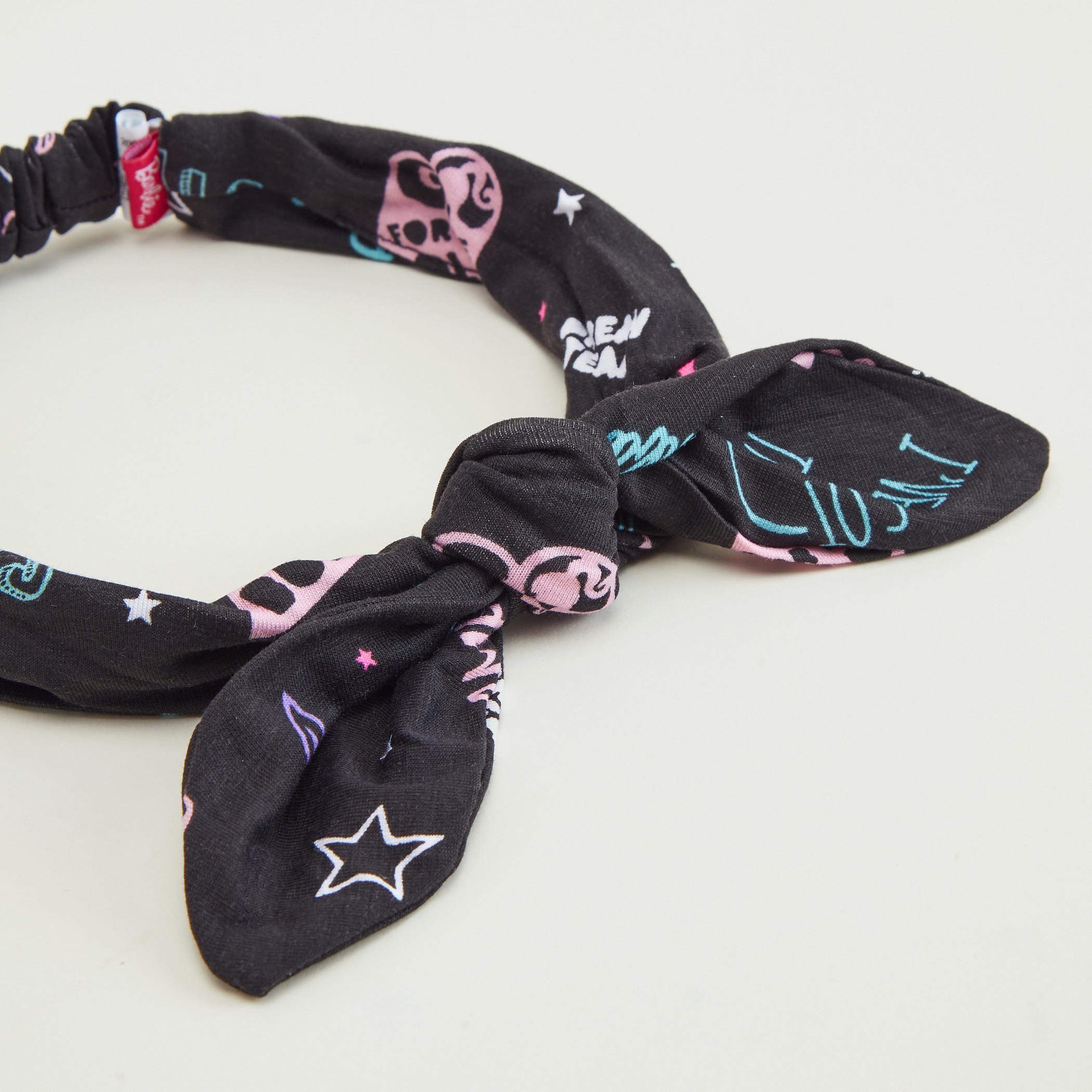 Printed Headband with Bow Accent-women-hairaccessories-image-2