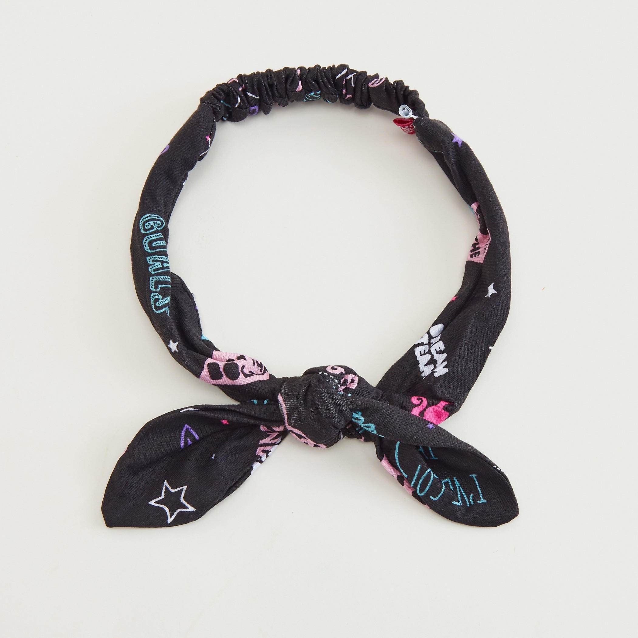 Printed Headband with Bow Accent-women-hairaccessories-image-4