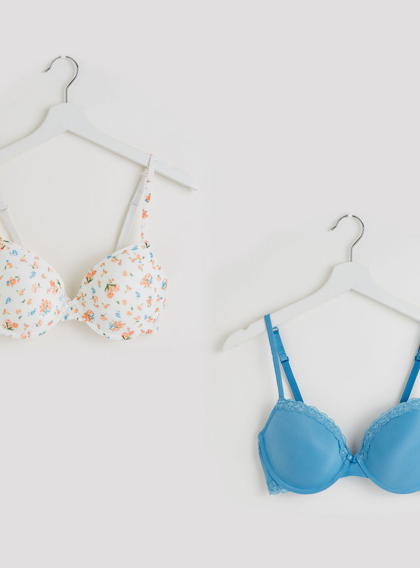 صدريّة بلانج مبطّنة متنوعة بمشبك إغلاق - طقم من قطعتين-women-clothing-lingerie-bras-image-5