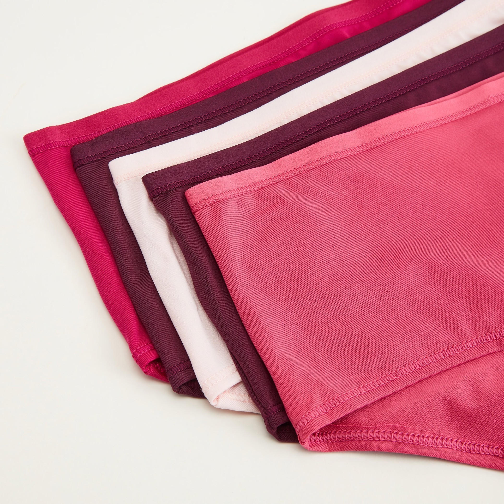 Set of 5 - Solid Hipster Briefs with Elasticated Waistband-women-clothing-lingerie-panties-image-2