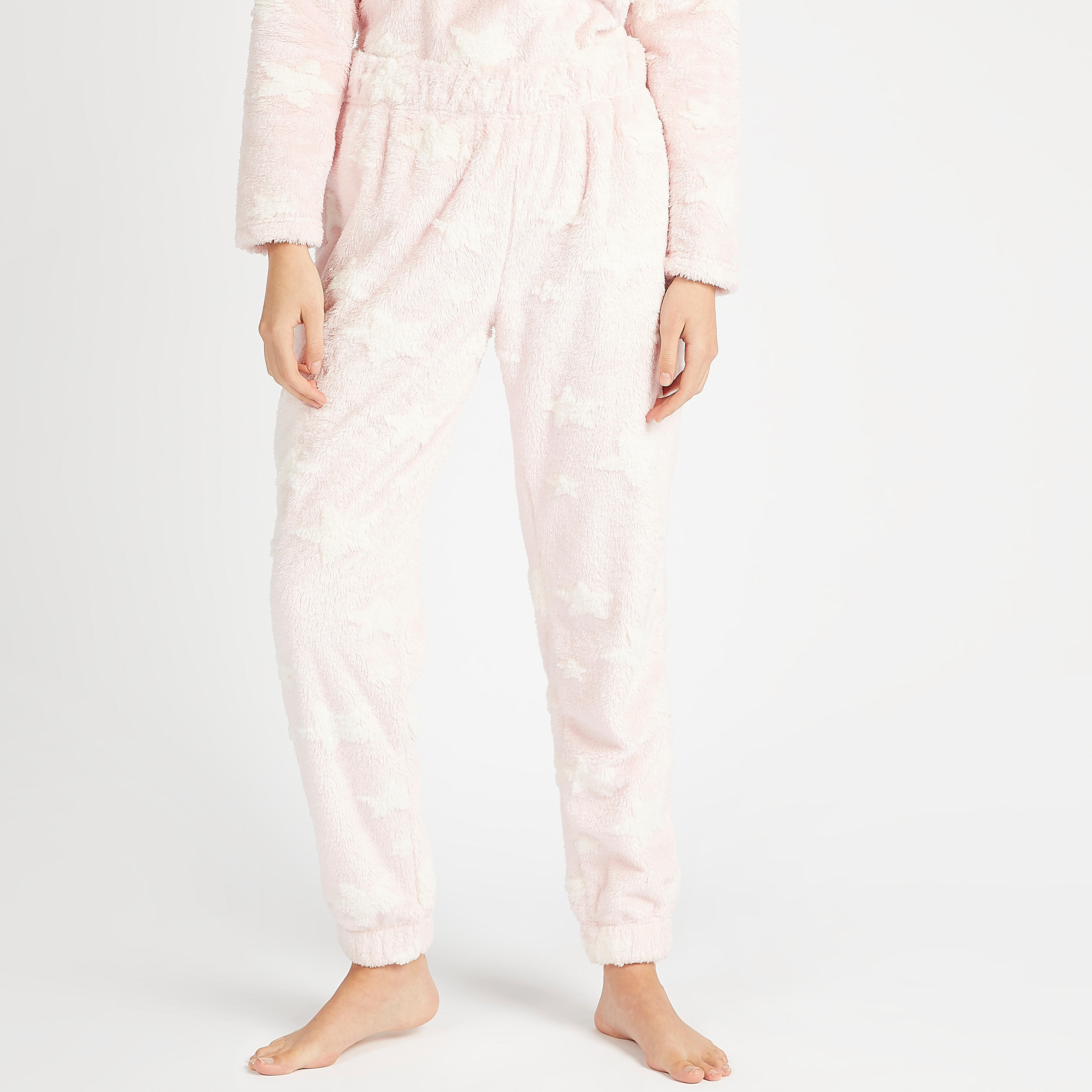 طقم بيجاما مستدام وبلوزة مخمليّة بارزة الملمس بأكمام طويلة-women-clothing-nightwear-pyjamas-longsets-image-4