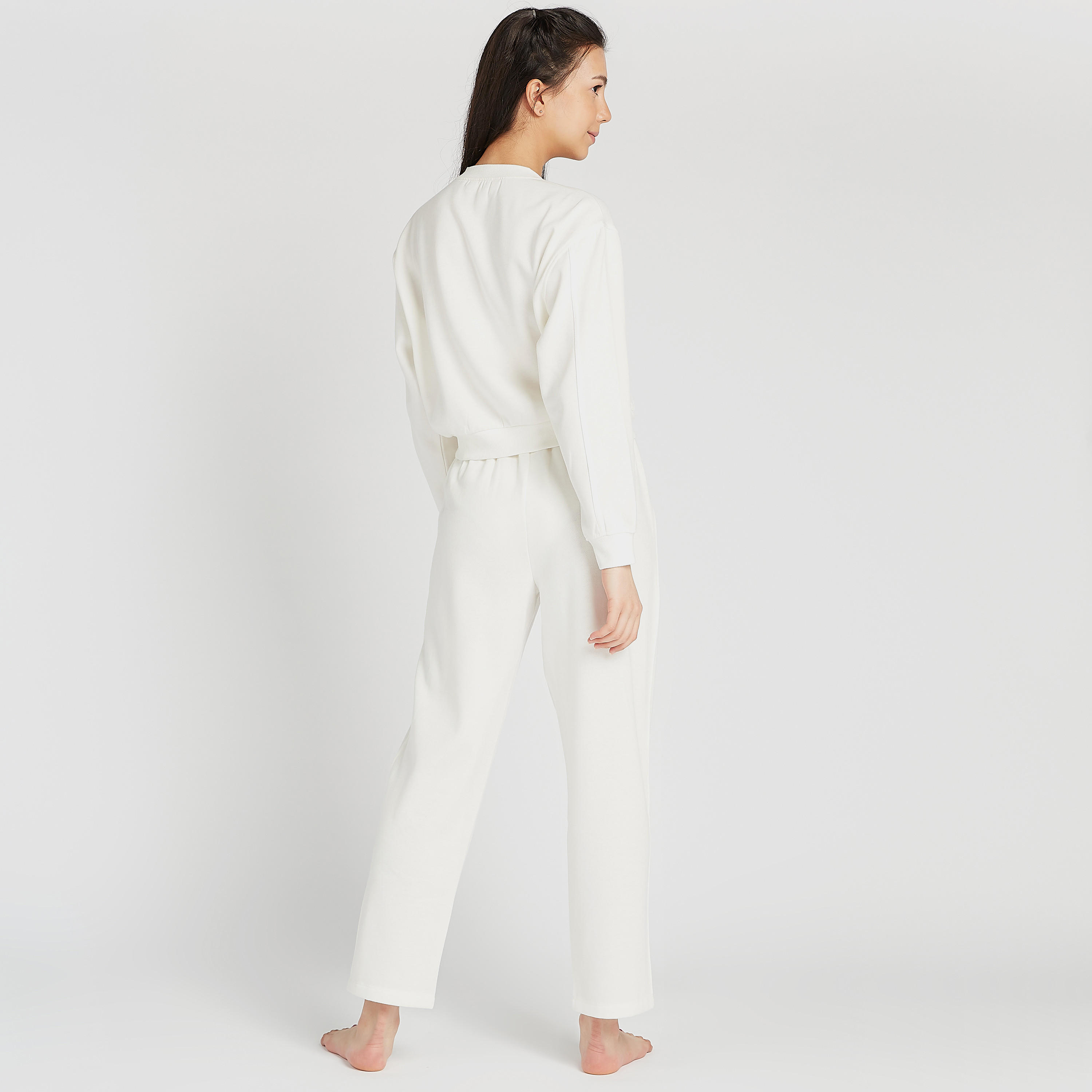 Solid Long Sleeves T-shirt and Pyjama Set-women-clothing-nightwear-pyjamas-longsets-image-3