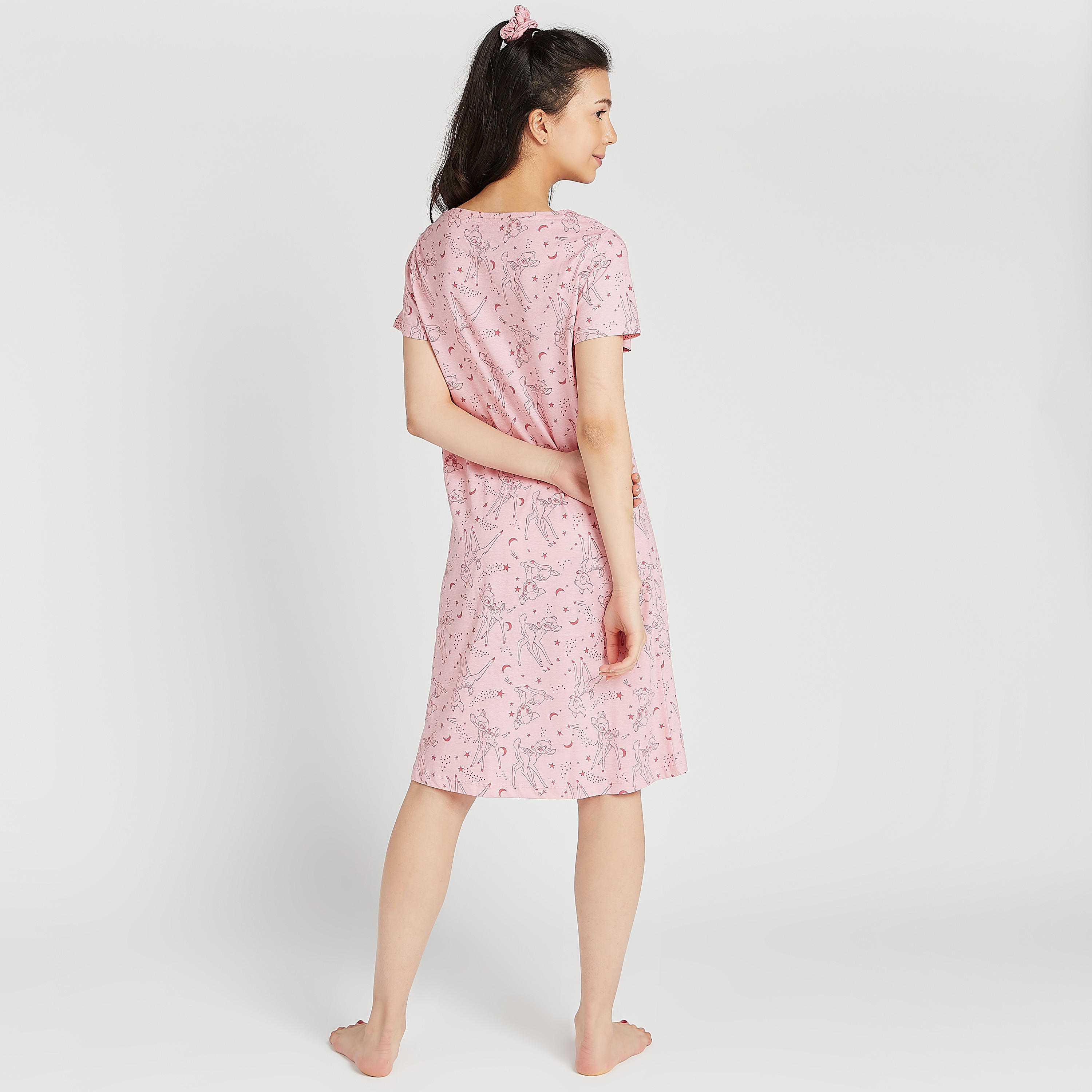 قميص مستدام بياقة مستديرة - طقم من قطعتين-women-clothing-nightwear-nighties-image-4