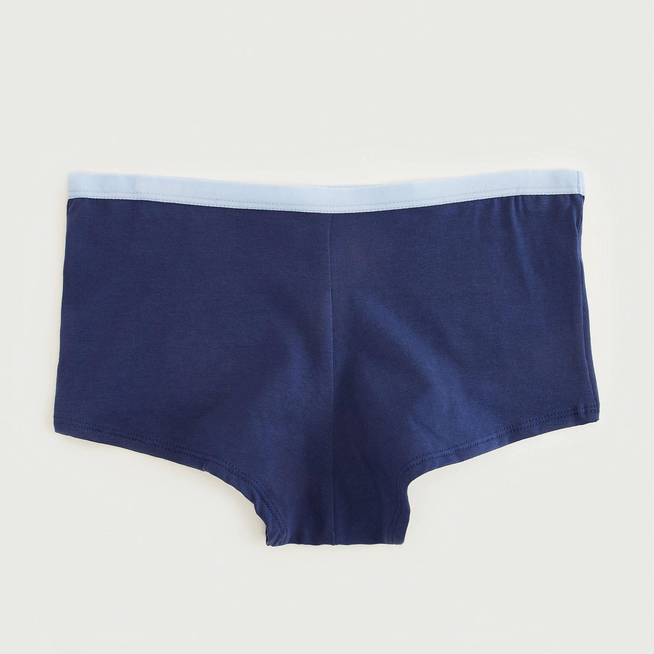سراويل داخليّة مستدامة بوي شورت سادة بخصر مطّاطي - طقم من 5 قطع-women-clothing-lingerie-panties-image-4