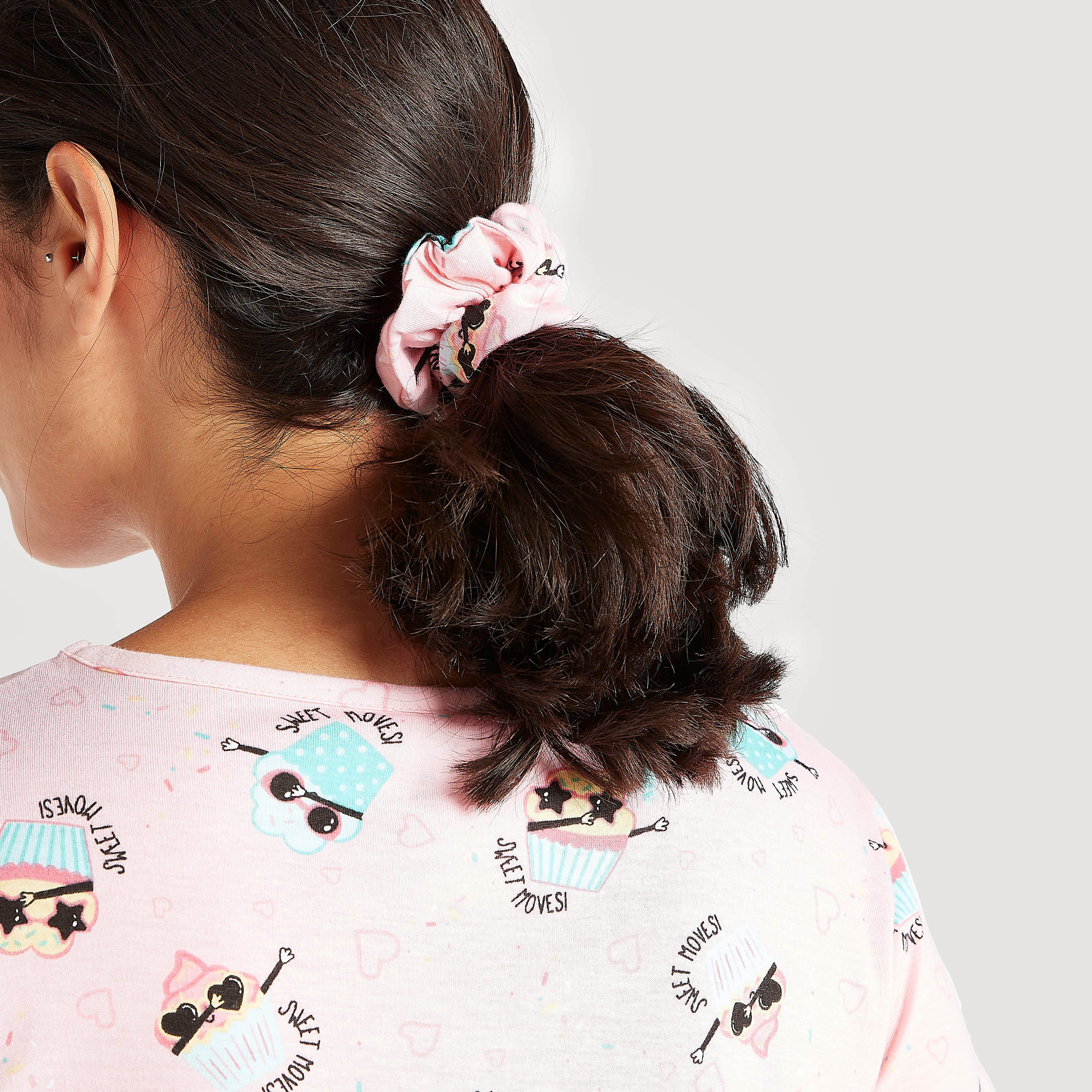 طقم فساتين نوم بأكمام قصيرة وطبعات - قطعتين-women-clothing-nightwear-nighties-image-8