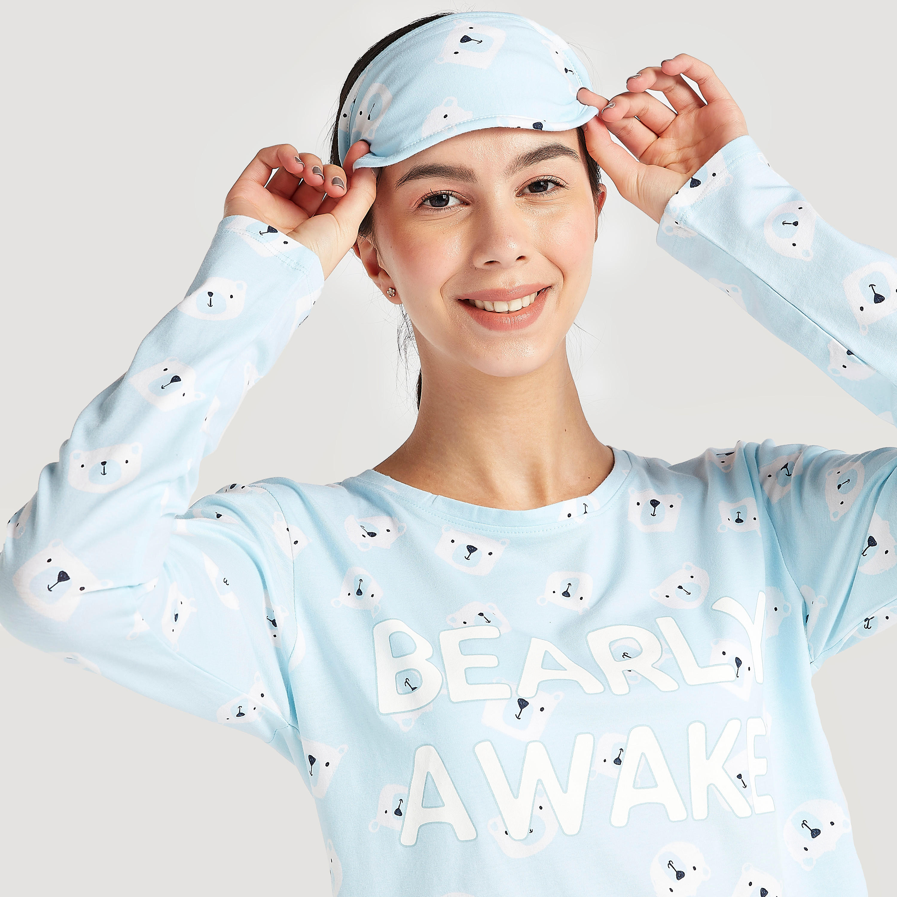 Printed Crew Neck T-shirt and Full Length Pyjama Set-women-clothing-nightwear-pyjamas-longsets-image-6