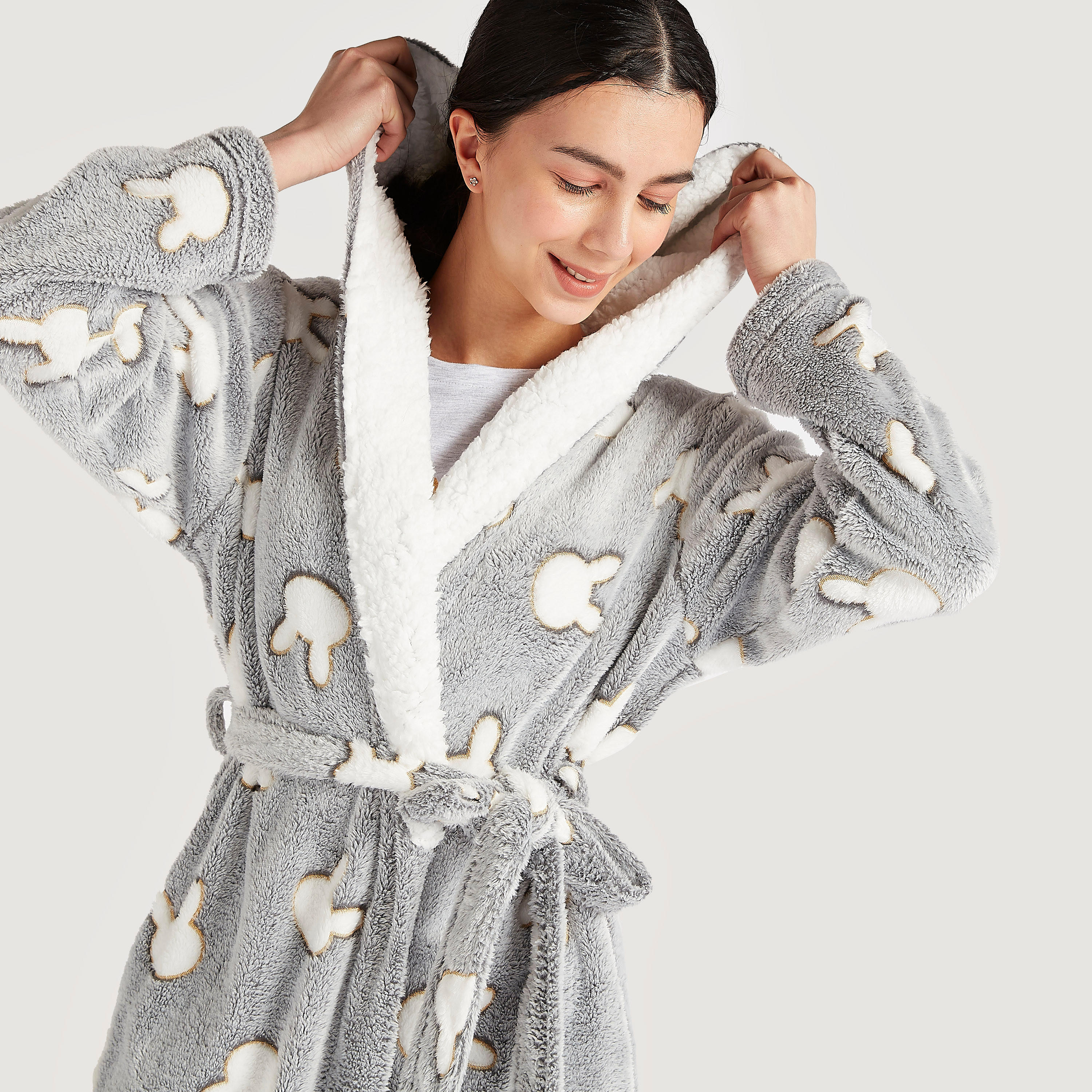روب بقبّعة وحزام برباط وأكمام طويلة وطبعات-women-clothing-nightwear-robes-image-3