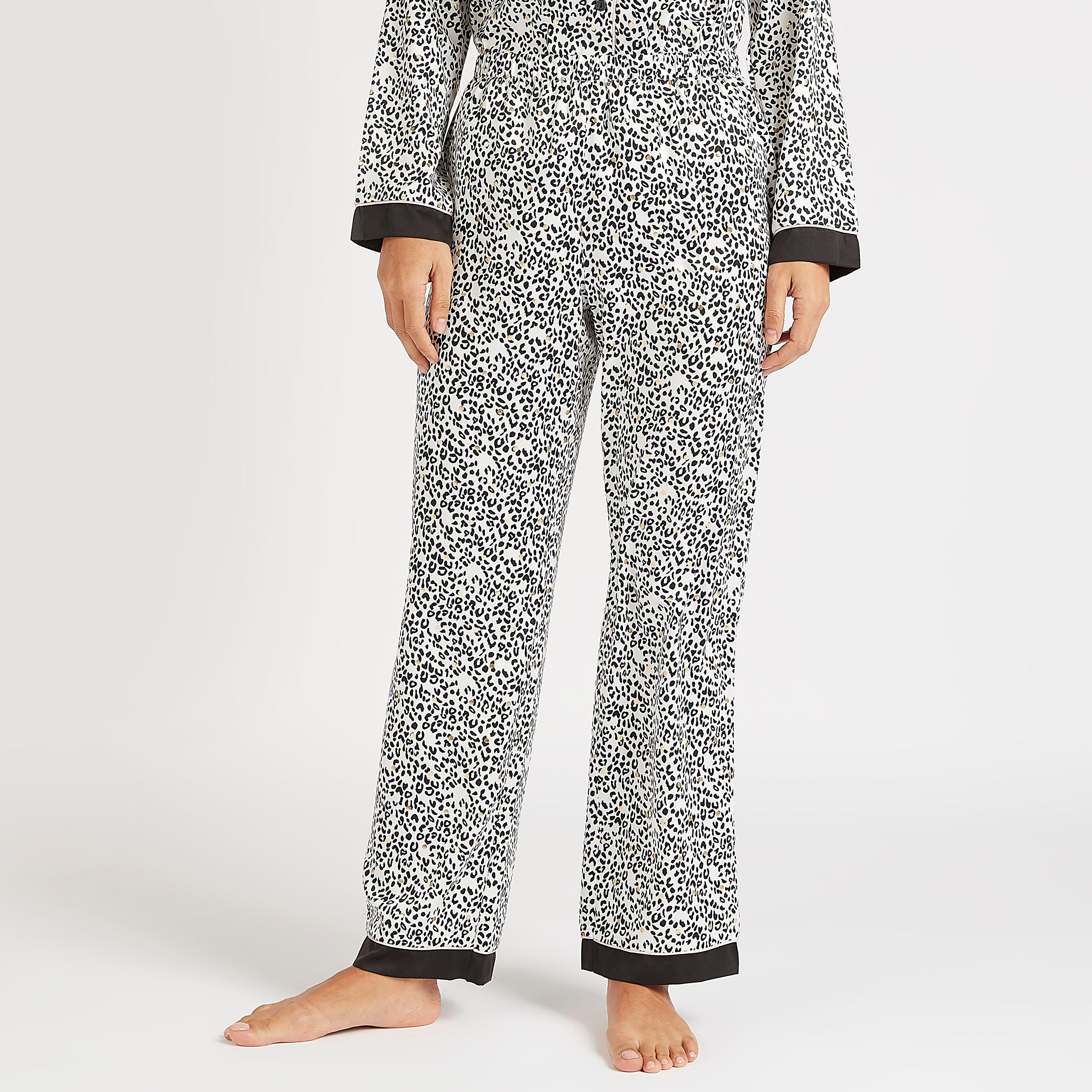 طقم بنطلون بيجاما طويل كامل وقميص بأكمام طويلة وطبعات حيوانات-women-clothing-nightwear-pyjamas-longsets-image-5
