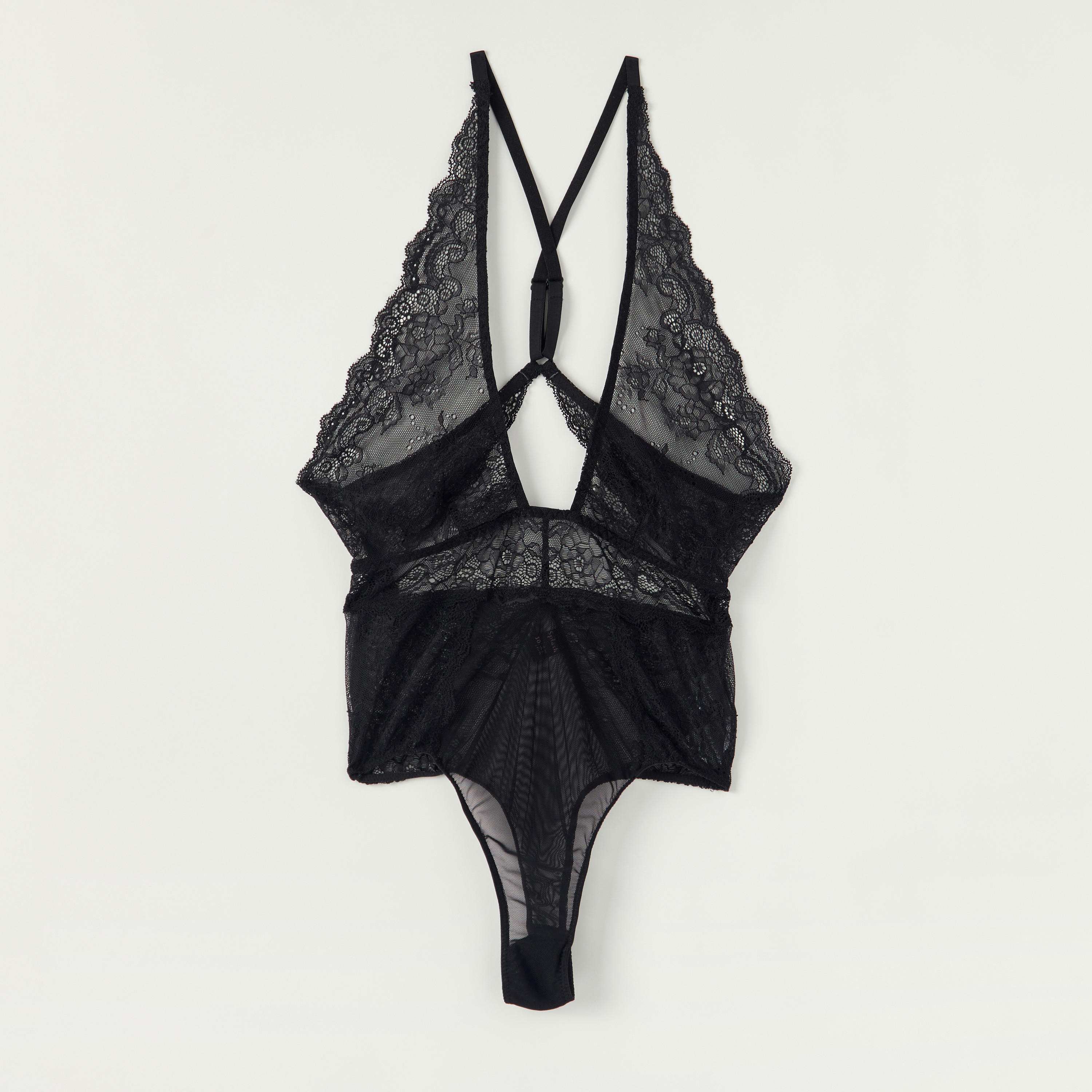 بيبي دول دون أكمام بتفاصيل دانتيل وأحزمة قابلة للتّعديل-women-clothing-lingerie-babydollsandbodysuits-image-1