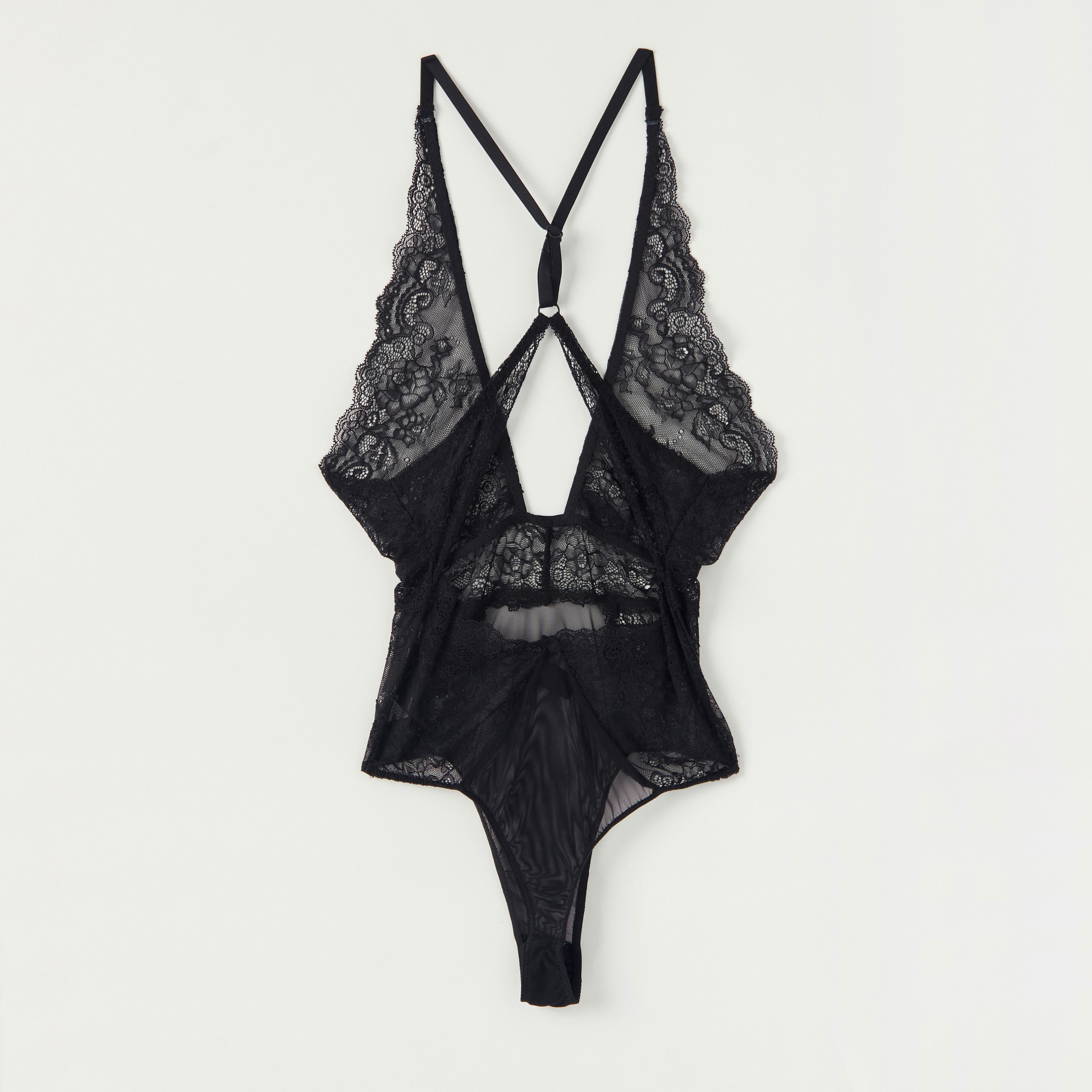بيبي دول دون أكمام بتفاصيل دانتيل وأحزمة قابلة للتّعديل-women-clothing-lingerie-babydollsandbodysuits-image-3